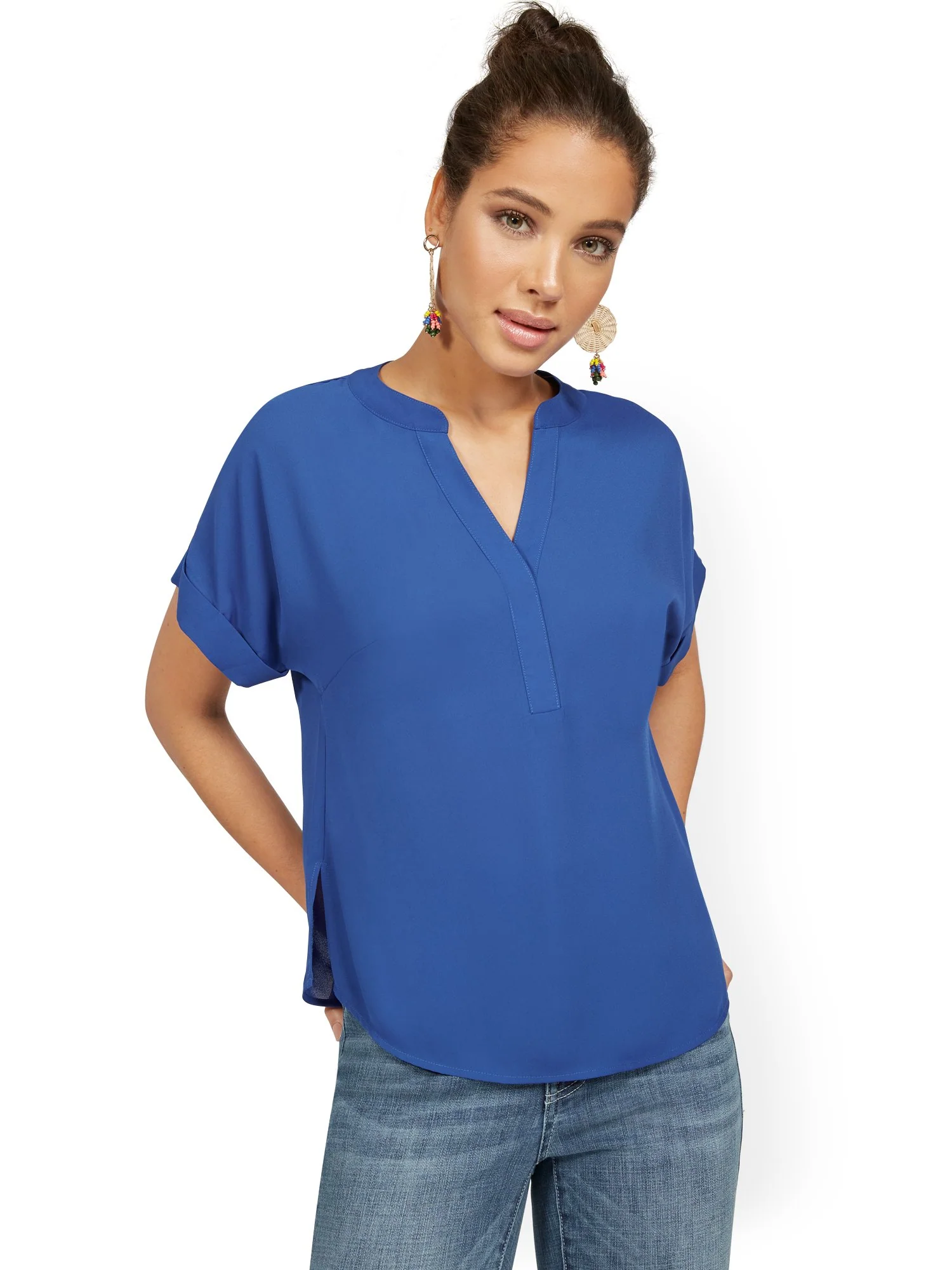 Short-Sleeve Pullover Top - Image 14