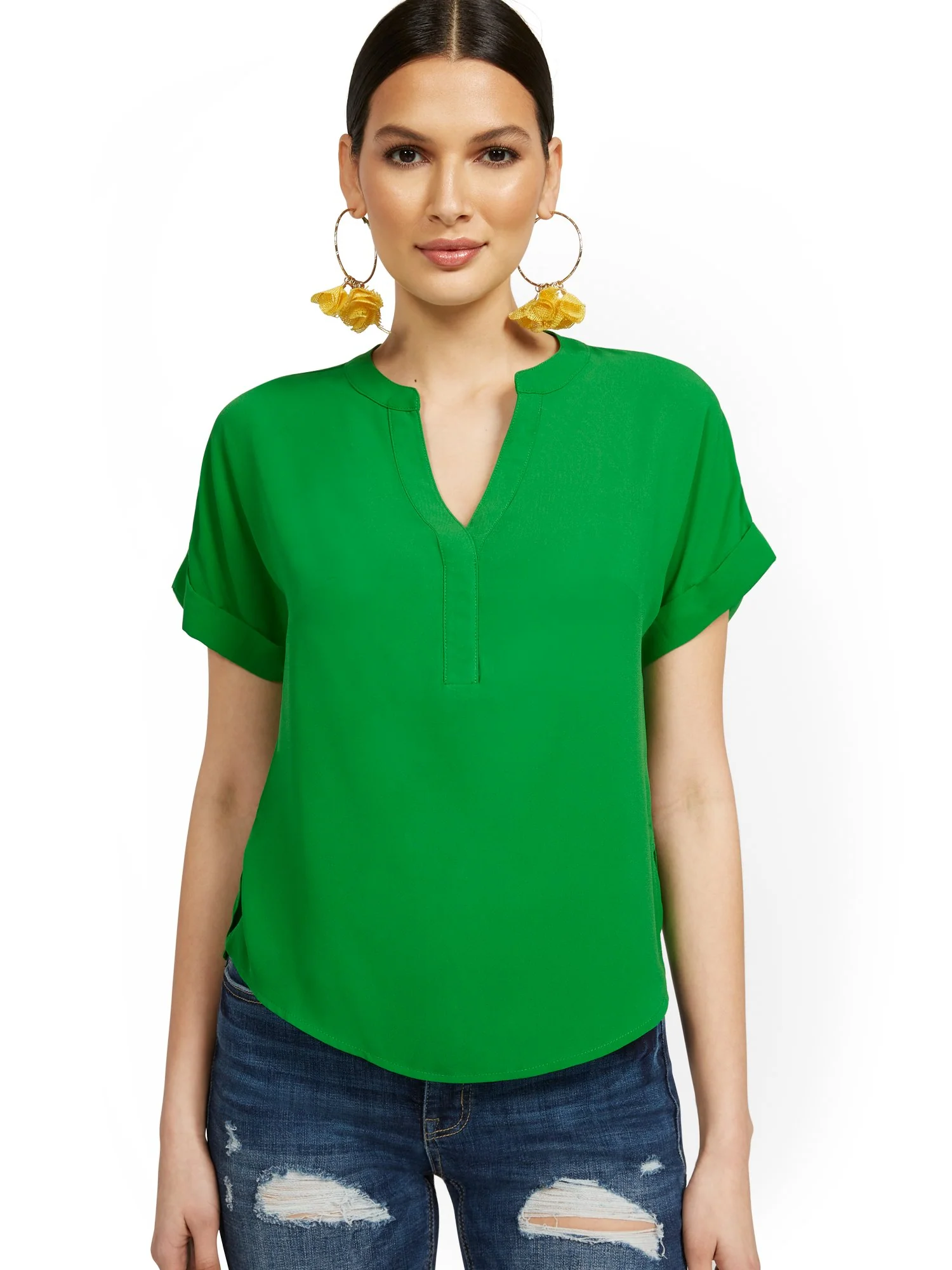 Short-Sleeve Pullover Top - Image 9