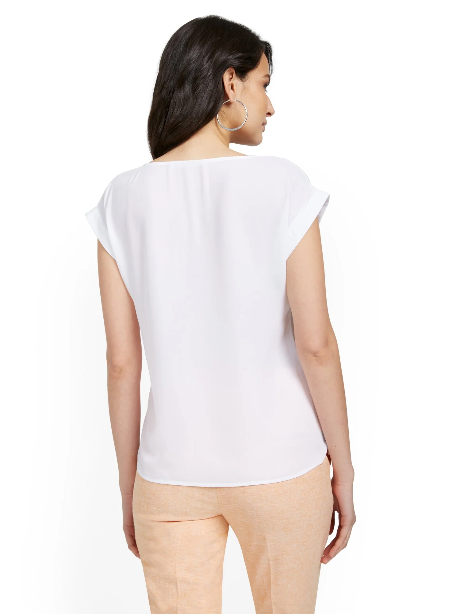 Short-Sleeve Side-Button Blouse - Image 7