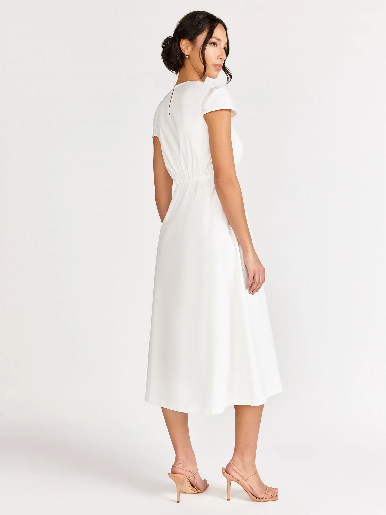 Short-Sleeve Smocked Maxi Dress - Lena - Image 9