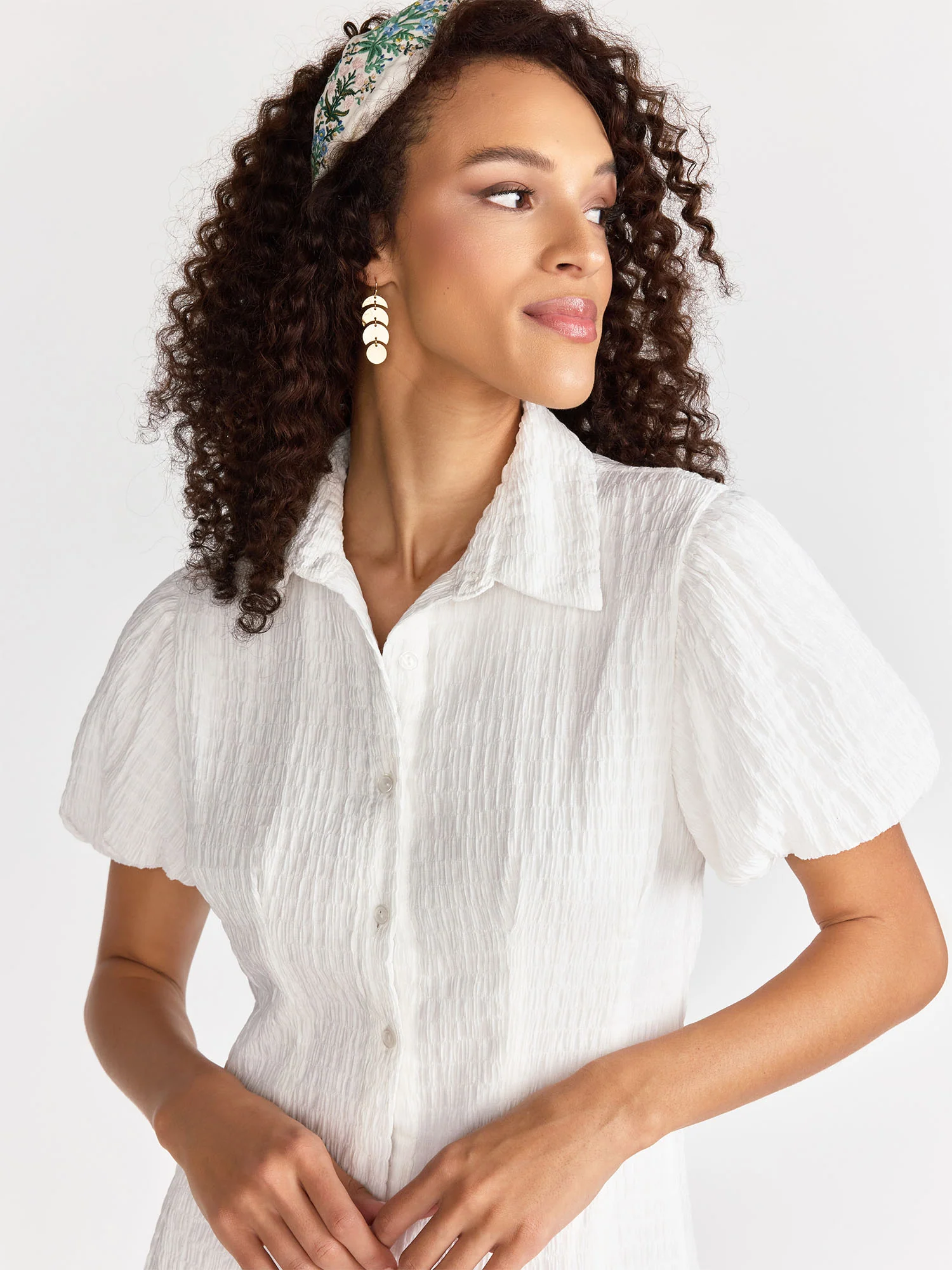 Short Sleeve Textured Dress - Lena - Image 4
