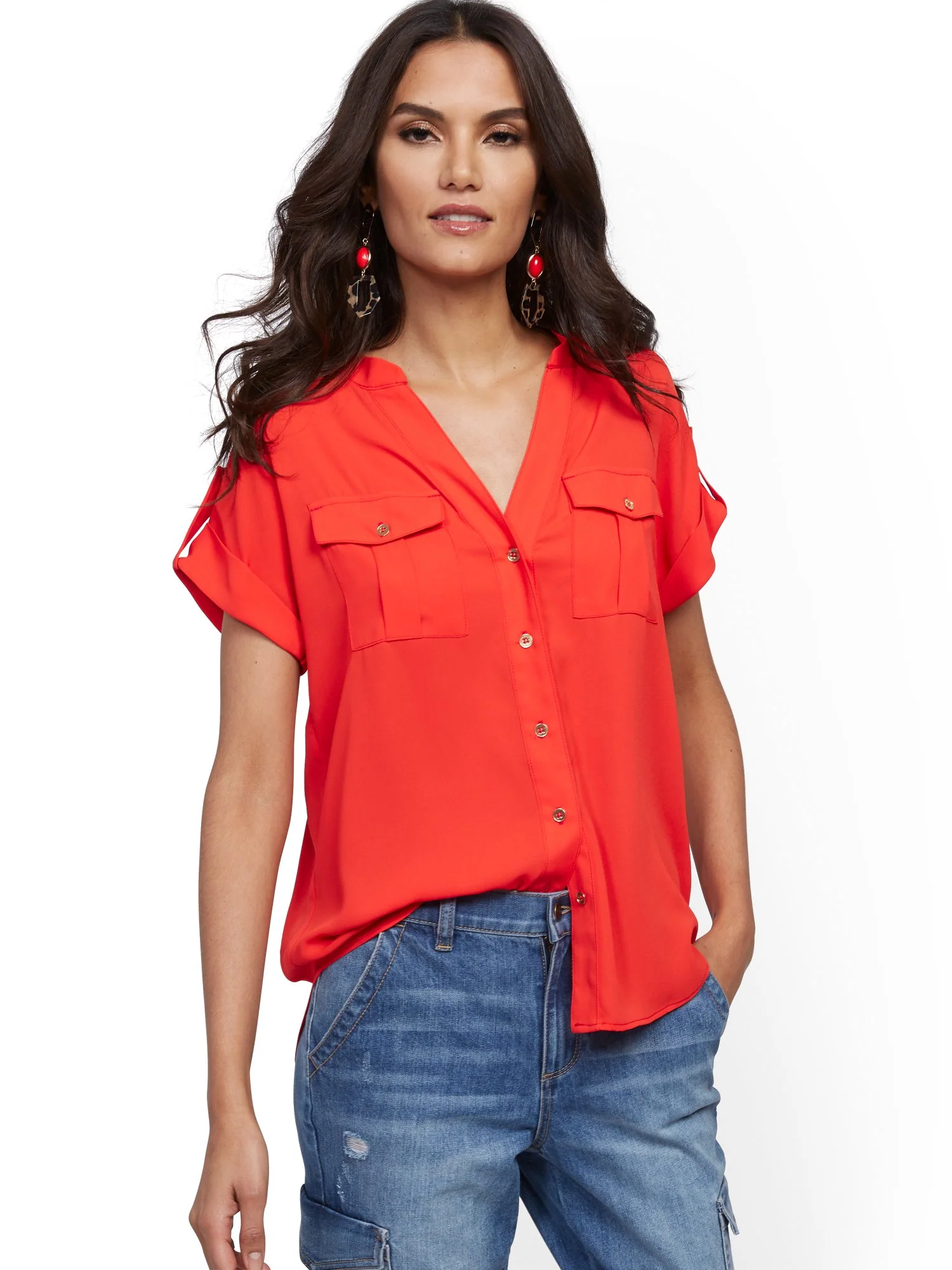 Short-Sleeve Utility Shirt - Image 9