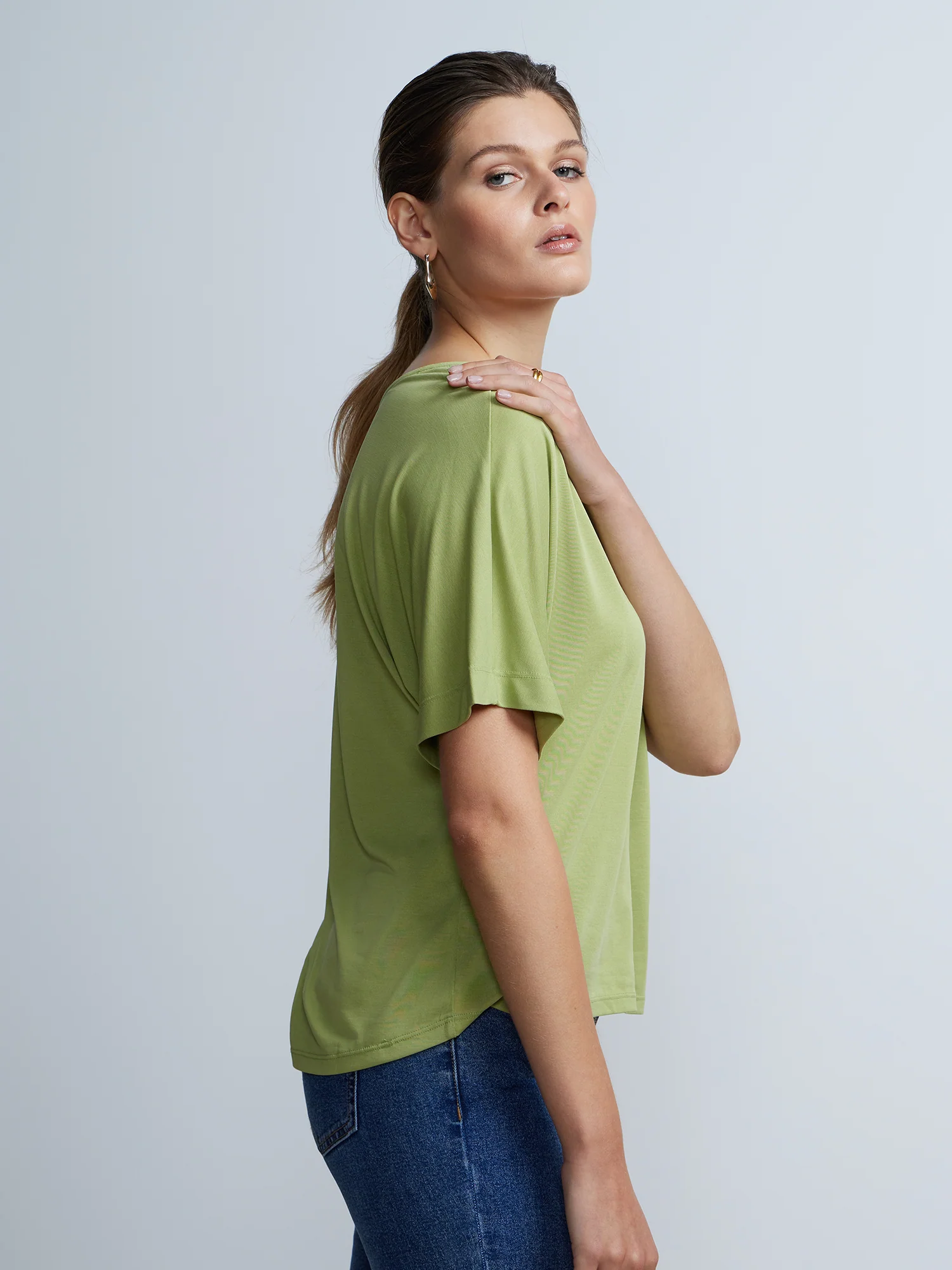 Short Sleeve V-Neck Top - Image 2