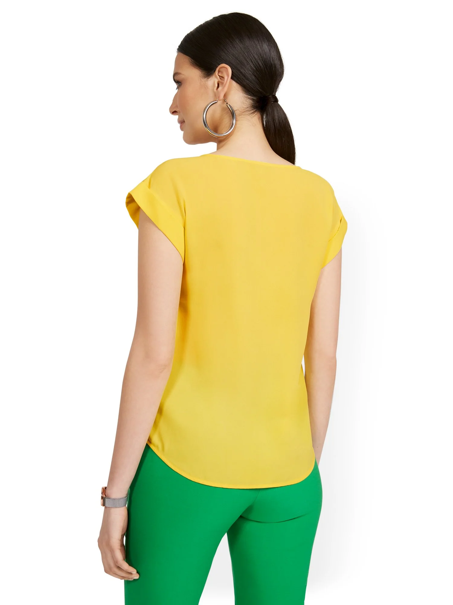 Short-Sleeve Zip-Front Tee - Image 22
