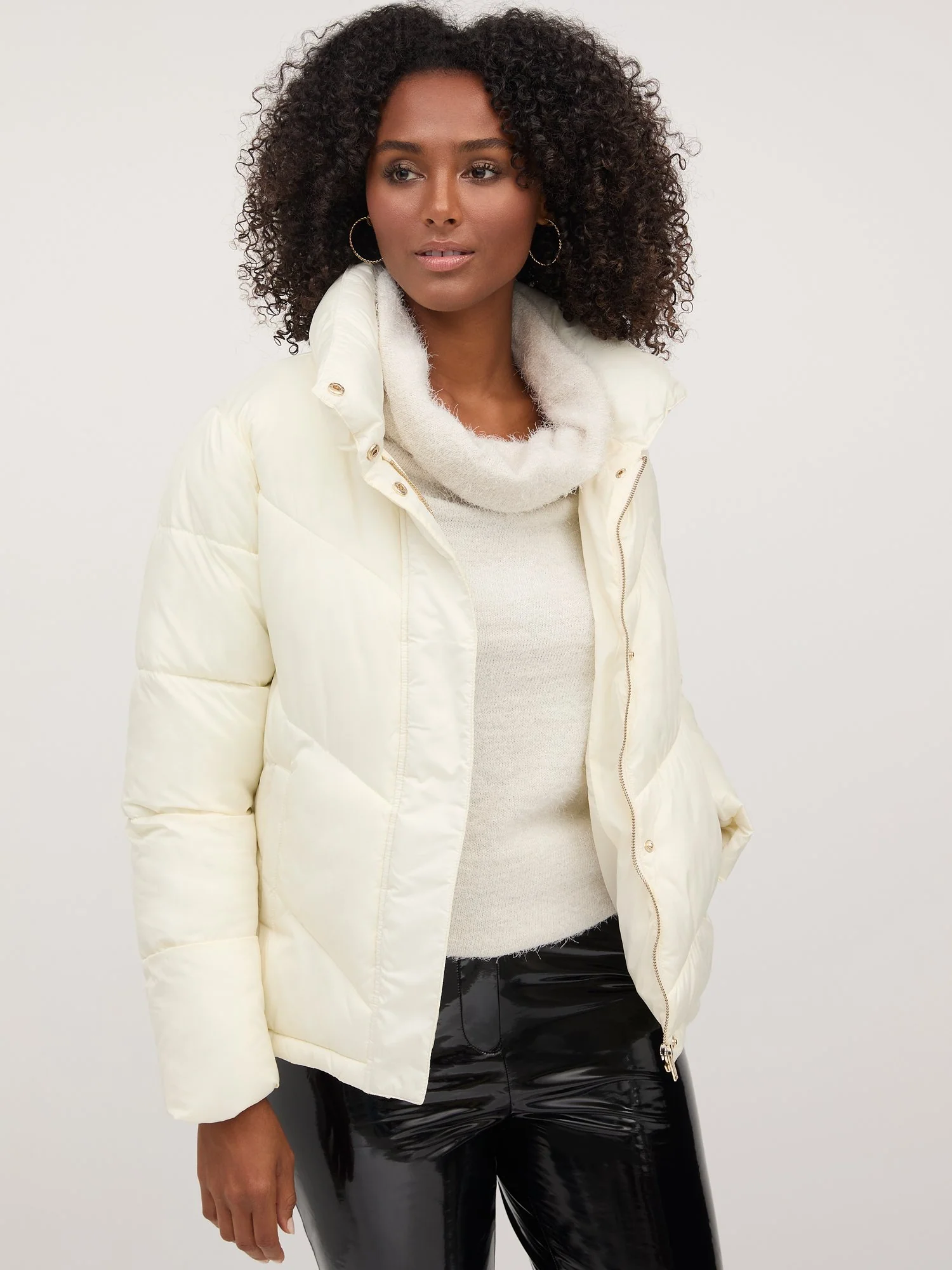 Short Zip-Front Puffer Jacket - Ultra-Puff Collection - Image 12