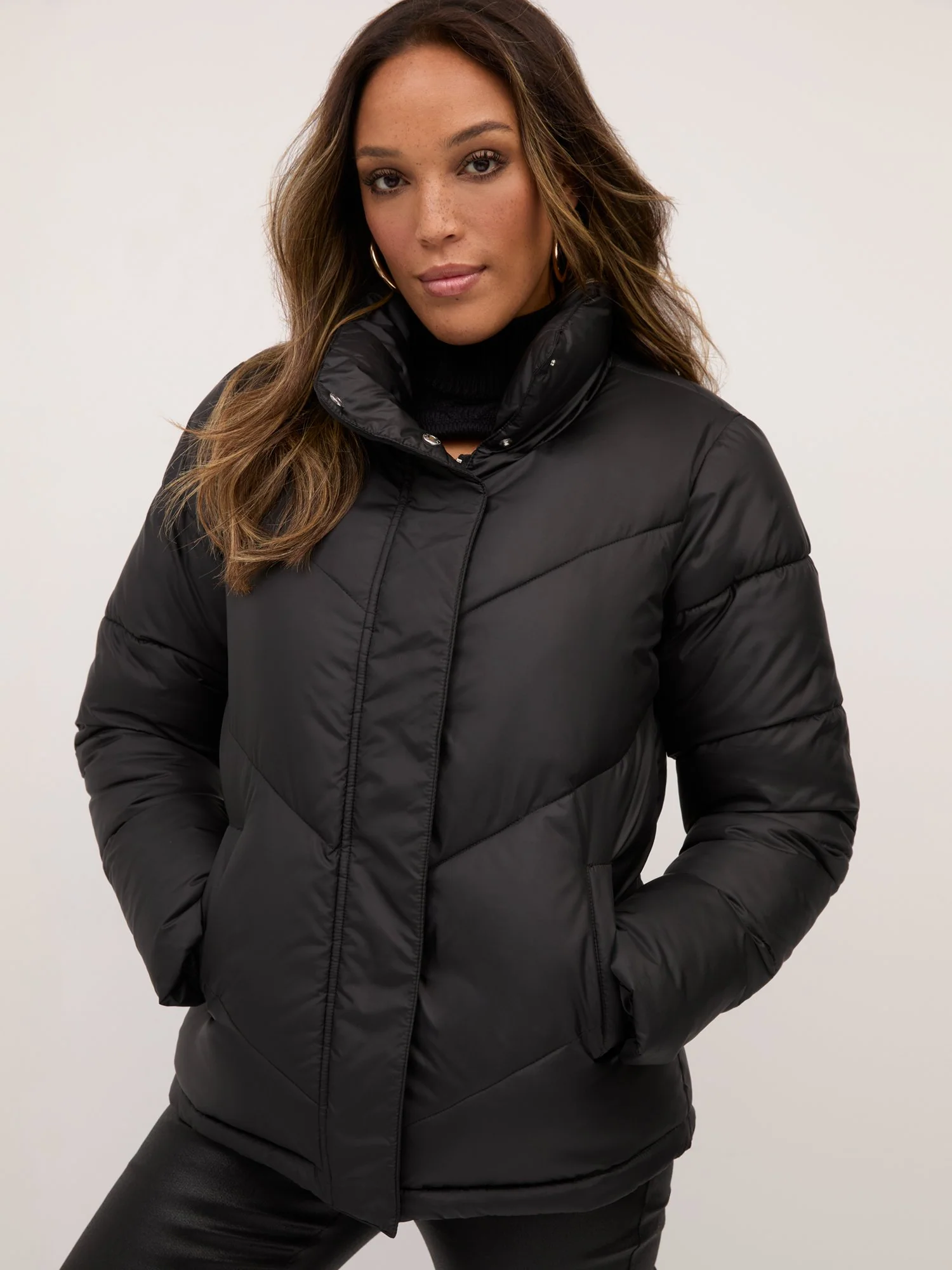 Short Zip-Front Puffer Jacket - Ultra-Puff Collection - Image 4