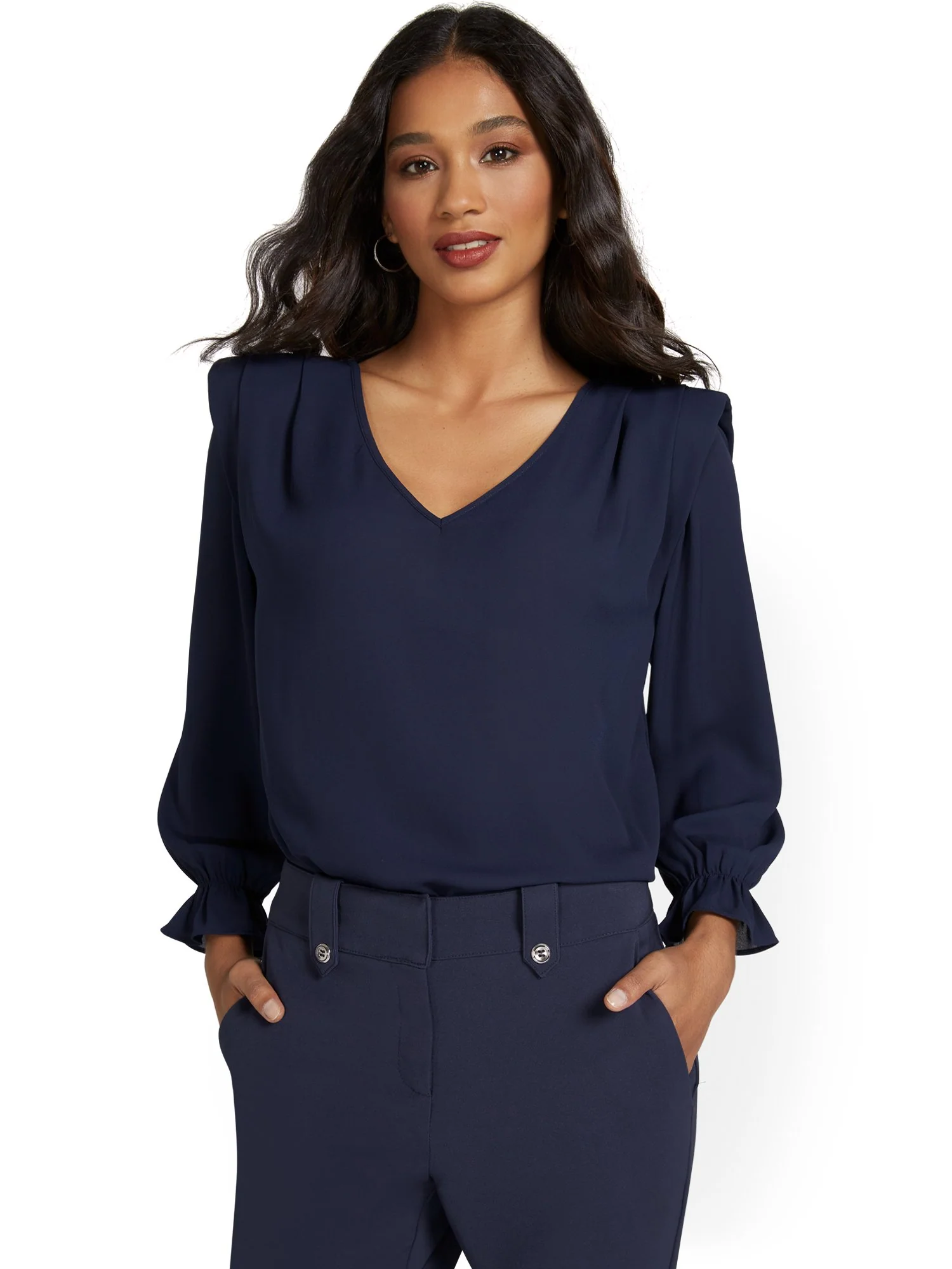 Shoulder Pad Blouse - Image 5