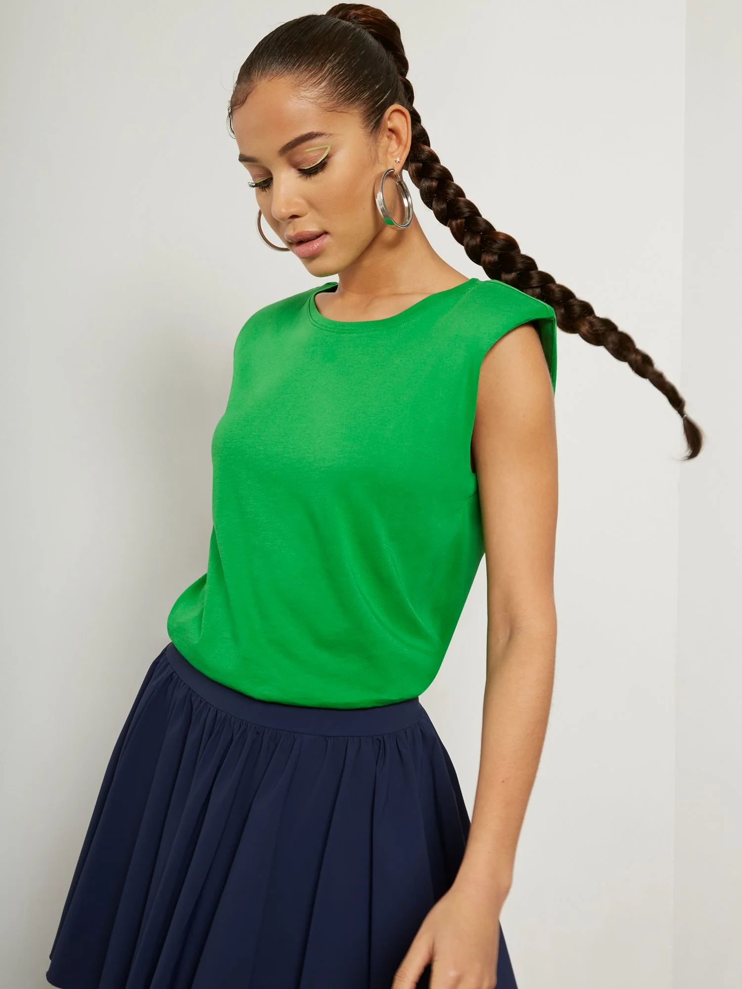 Shoulder Pad Crewneck Tee - Image 12