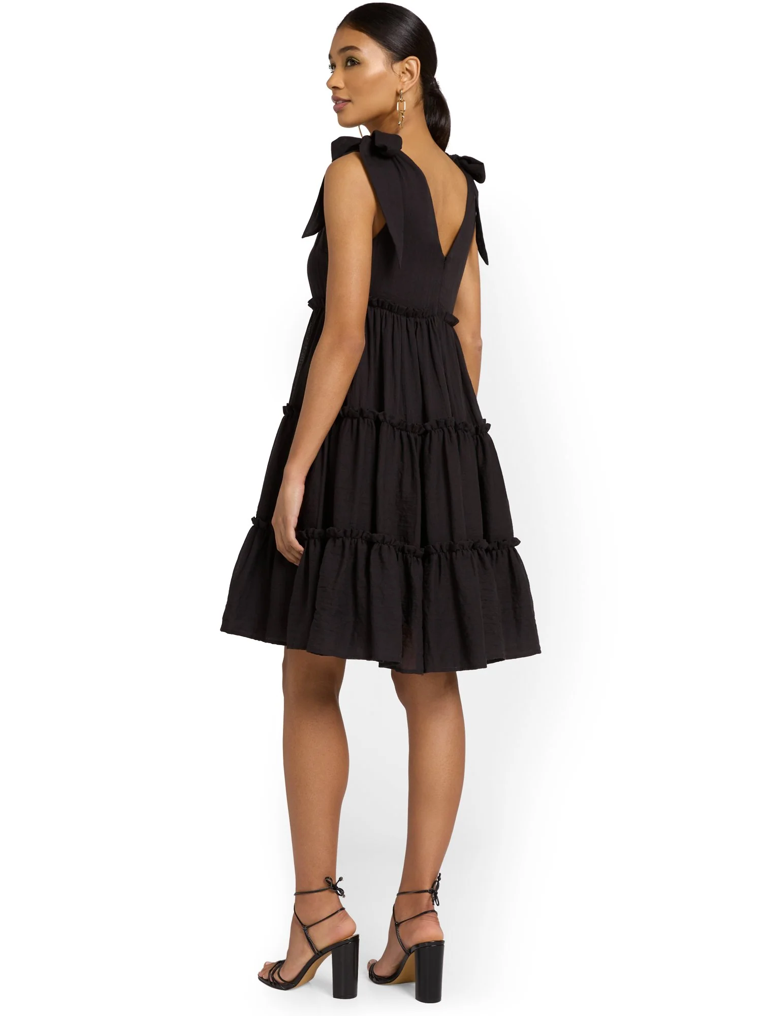 Free The Roses Shoulder-Tie Tiered Dress - Brands We Love - Image 3