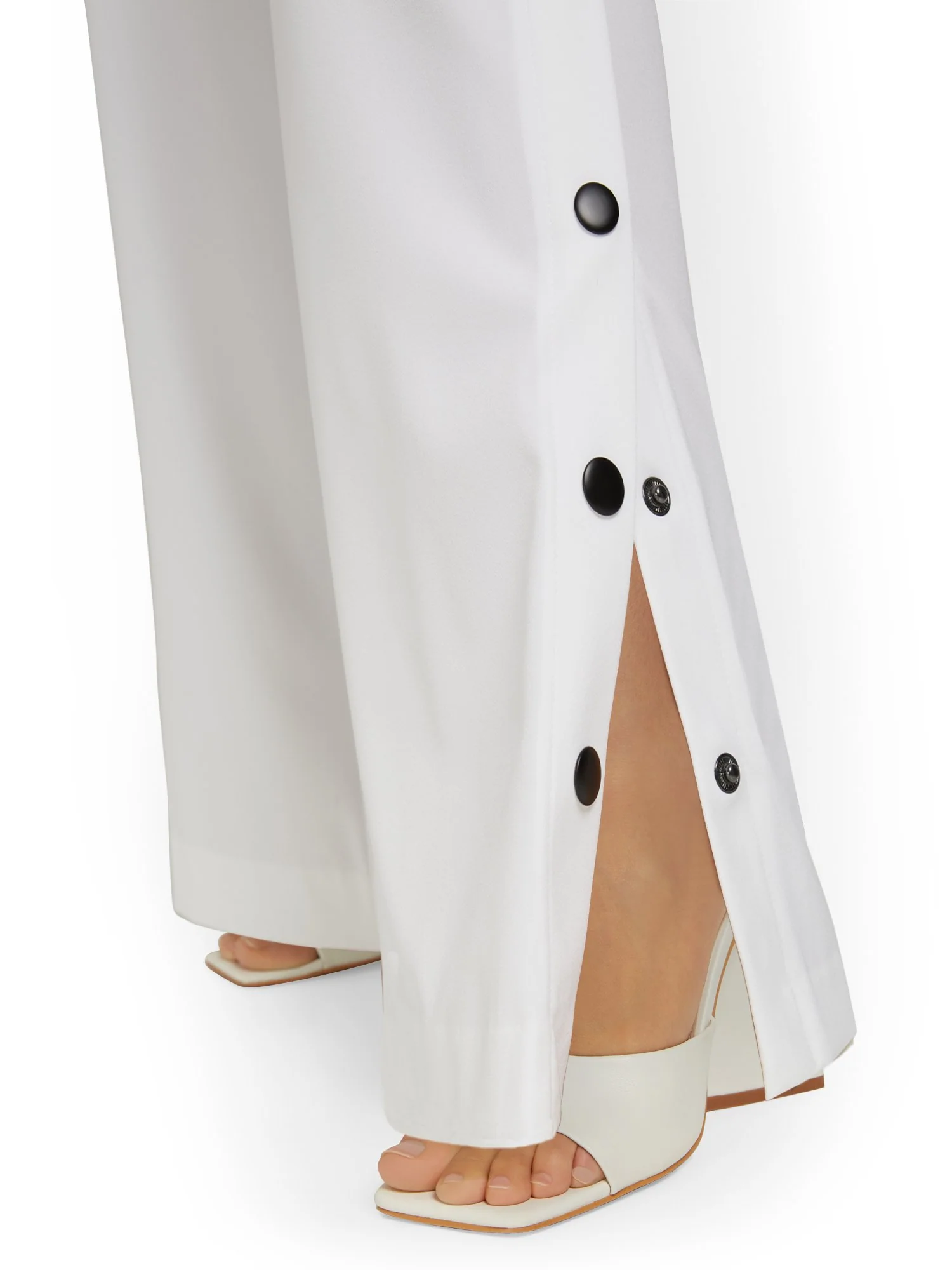 Side-Button Wide-Leg Pant - Image 4
