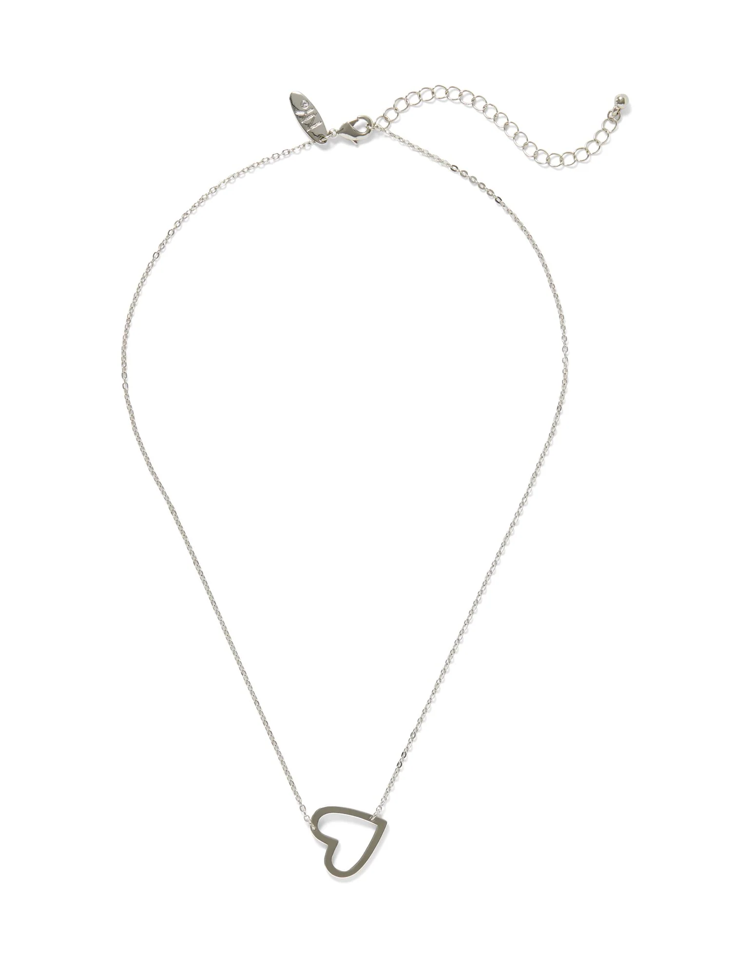 Side Heart Charm Necklace