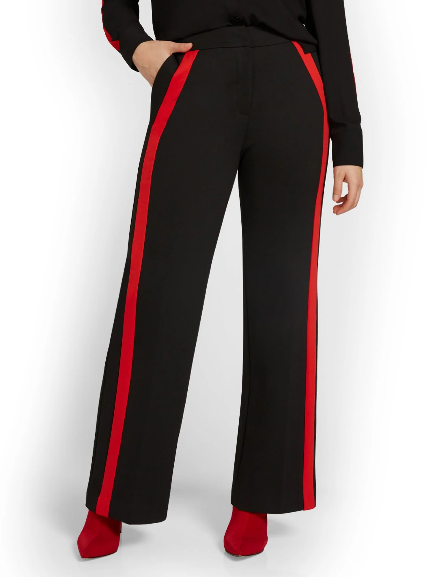 Side-Stripe Wide-Leg Pant - Superflex - Image 2