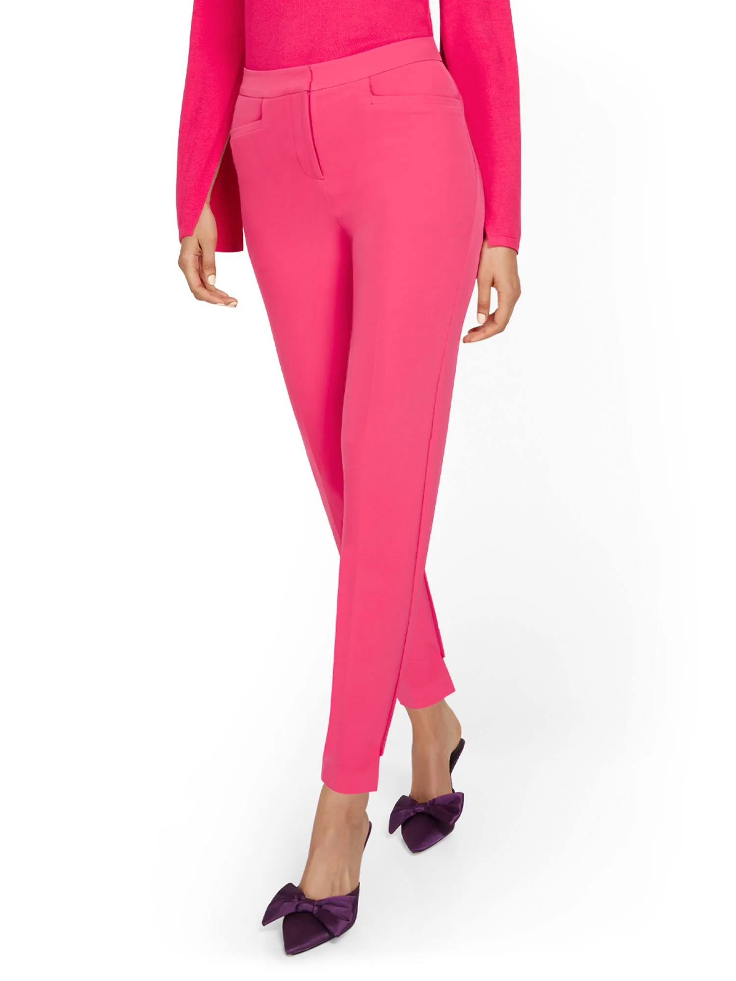 Side-Tab Slim-Leg Ankle Pant - Image 12