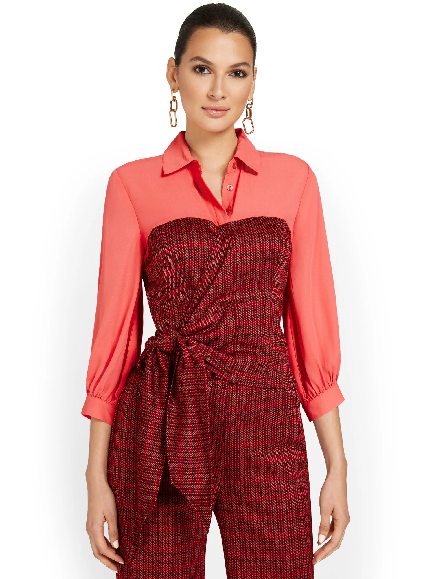 Side-Tie Twofer Top