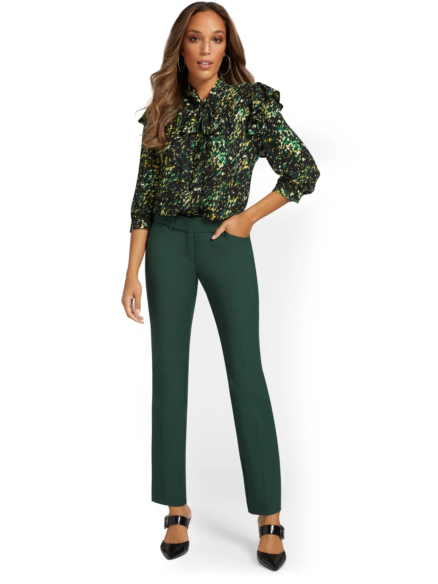 Signature Fit Straight-Leg Pant - All-Season Stretch - 7th Avenue - Image 16