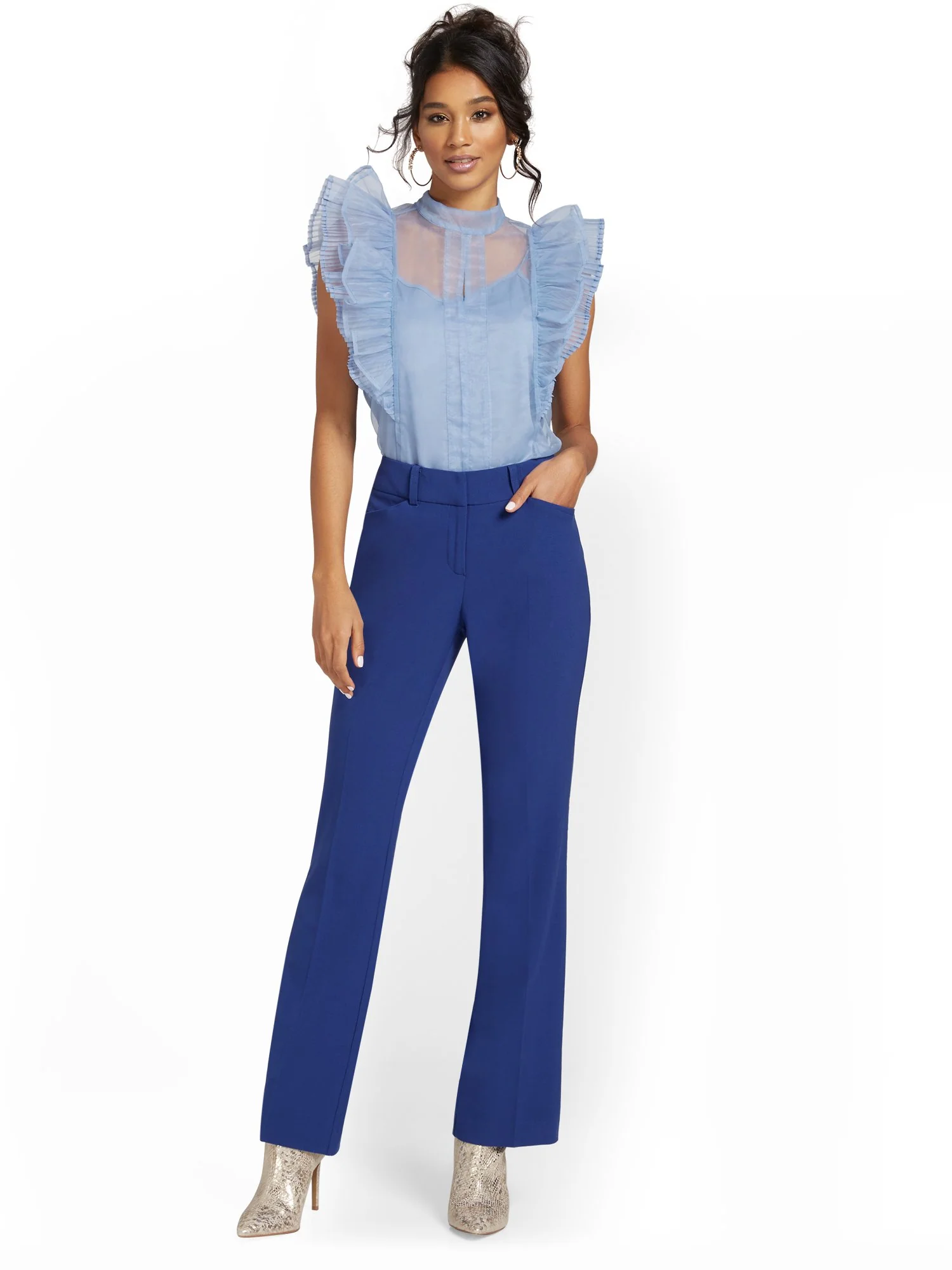 Signature Fit Straight-Leg Pant - All-Season Stretch - 7th Avenue - Image 24