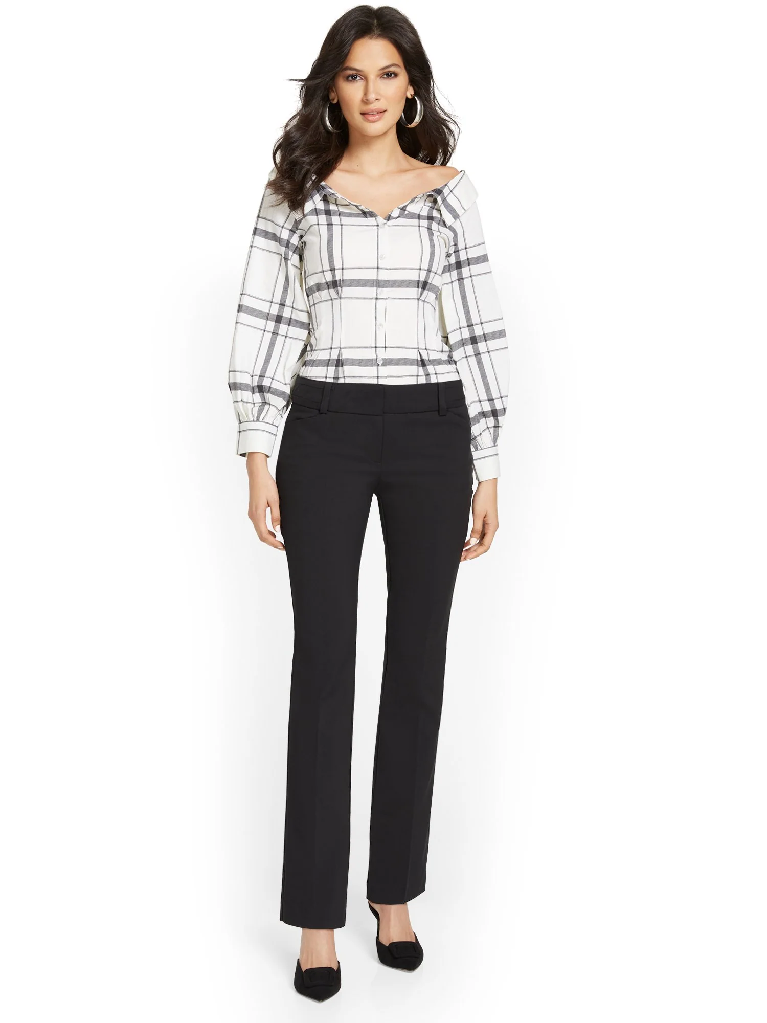 Signature Fit Straight-Leg Pant - All-Season Stretch - 7th Avenue - Image 4