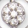 Silver-Tone Rhinestone Earring - Image 2