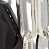 Silvertone Beaded Hoop Earring - Image 2