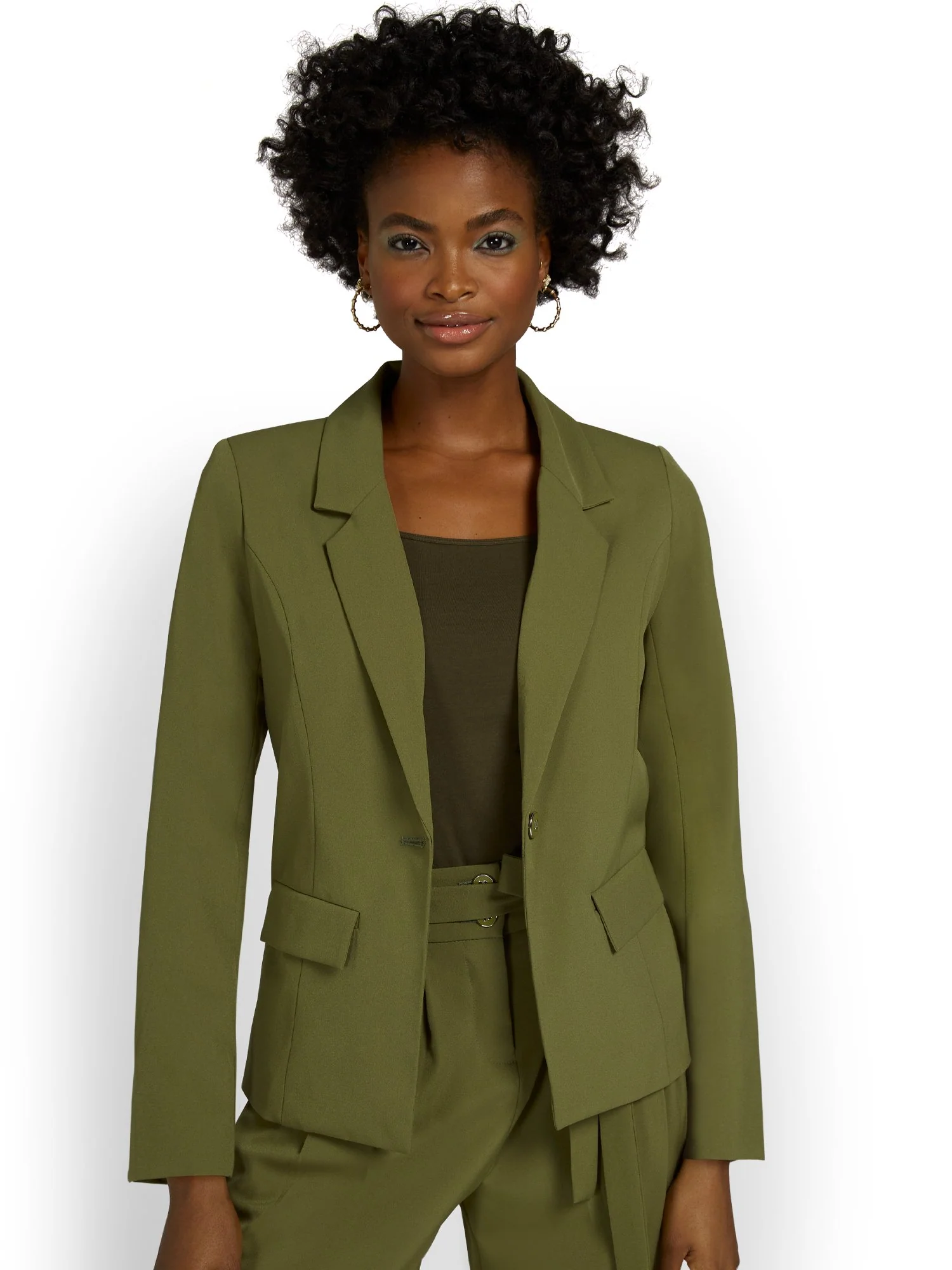 Single-Button Relaxed-Fit Jacket - Image 2