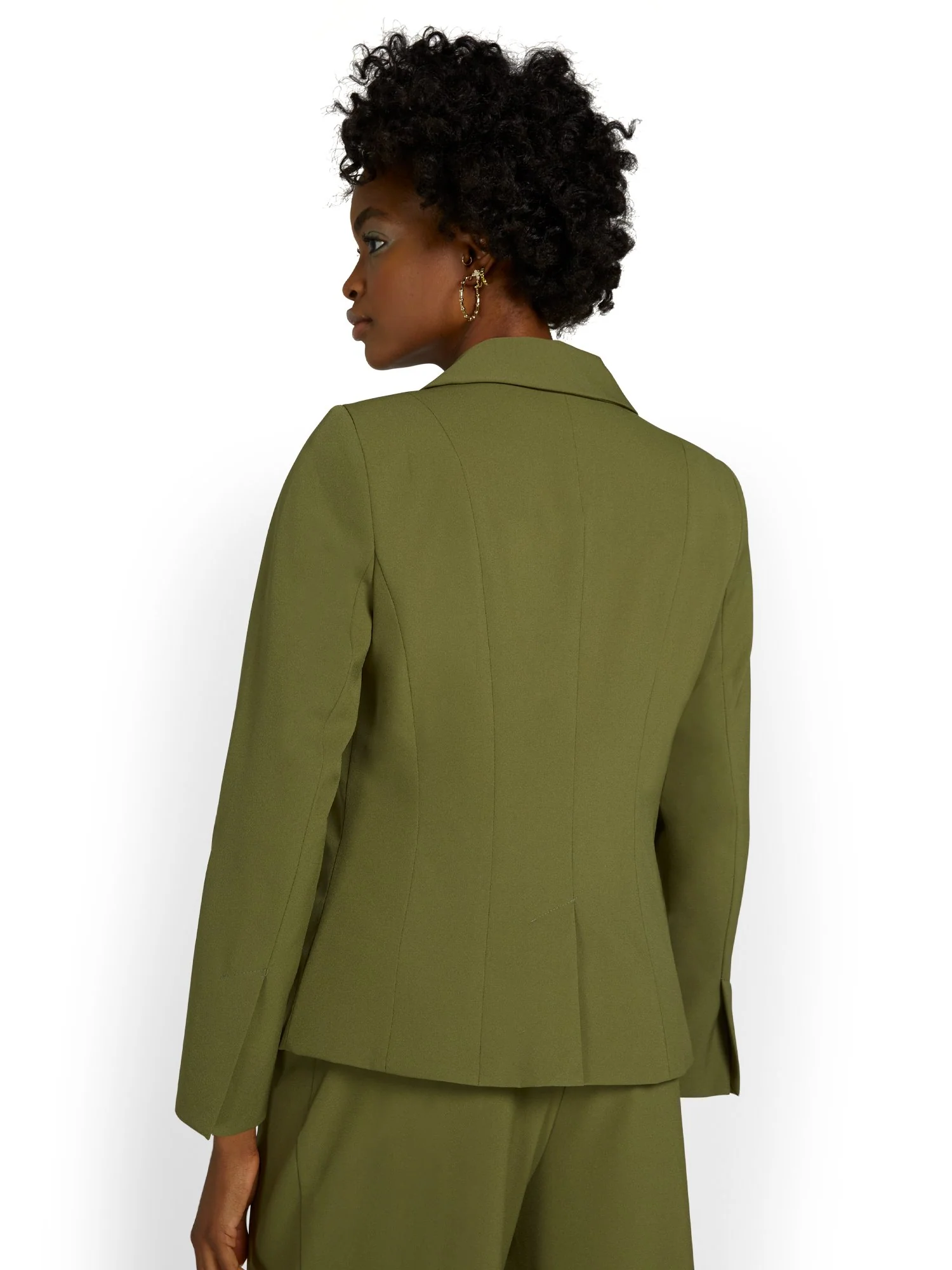 Single-Button Relaxed-Fit Jacket - Image 3