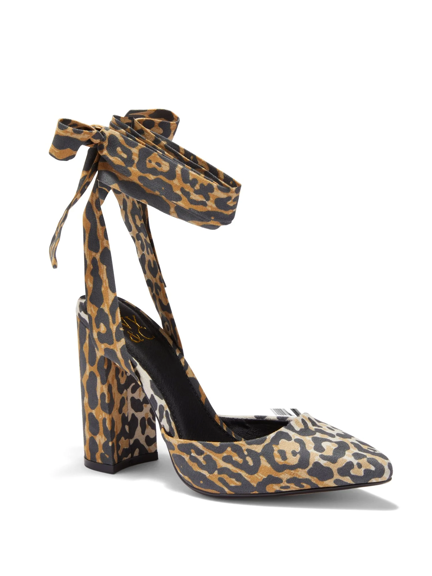 Skye Block-Heel Pump - Leopard-Print