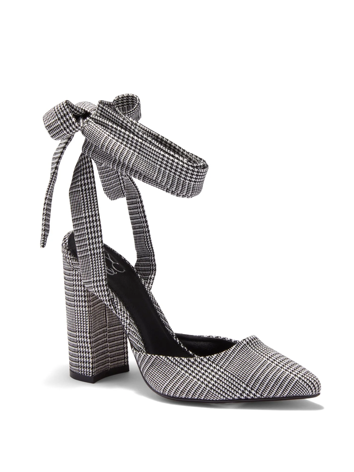 Skye Block-Heel Pump - Plaid