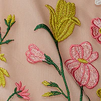 Sleeveless Halter Neck Embroidered Tank - Image 5