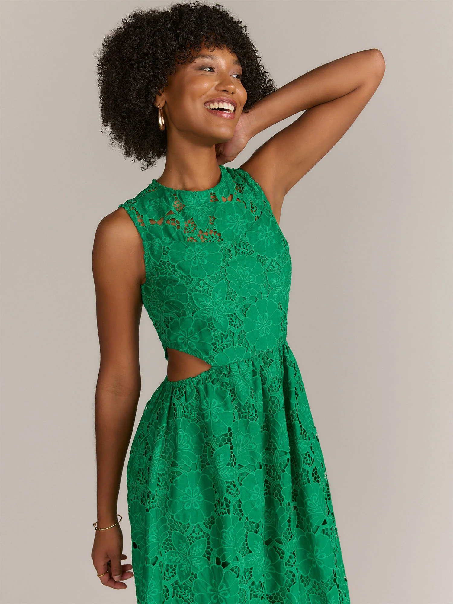 Just Me Cutout Lace A-Line Dress - Brands We Love - Image 2