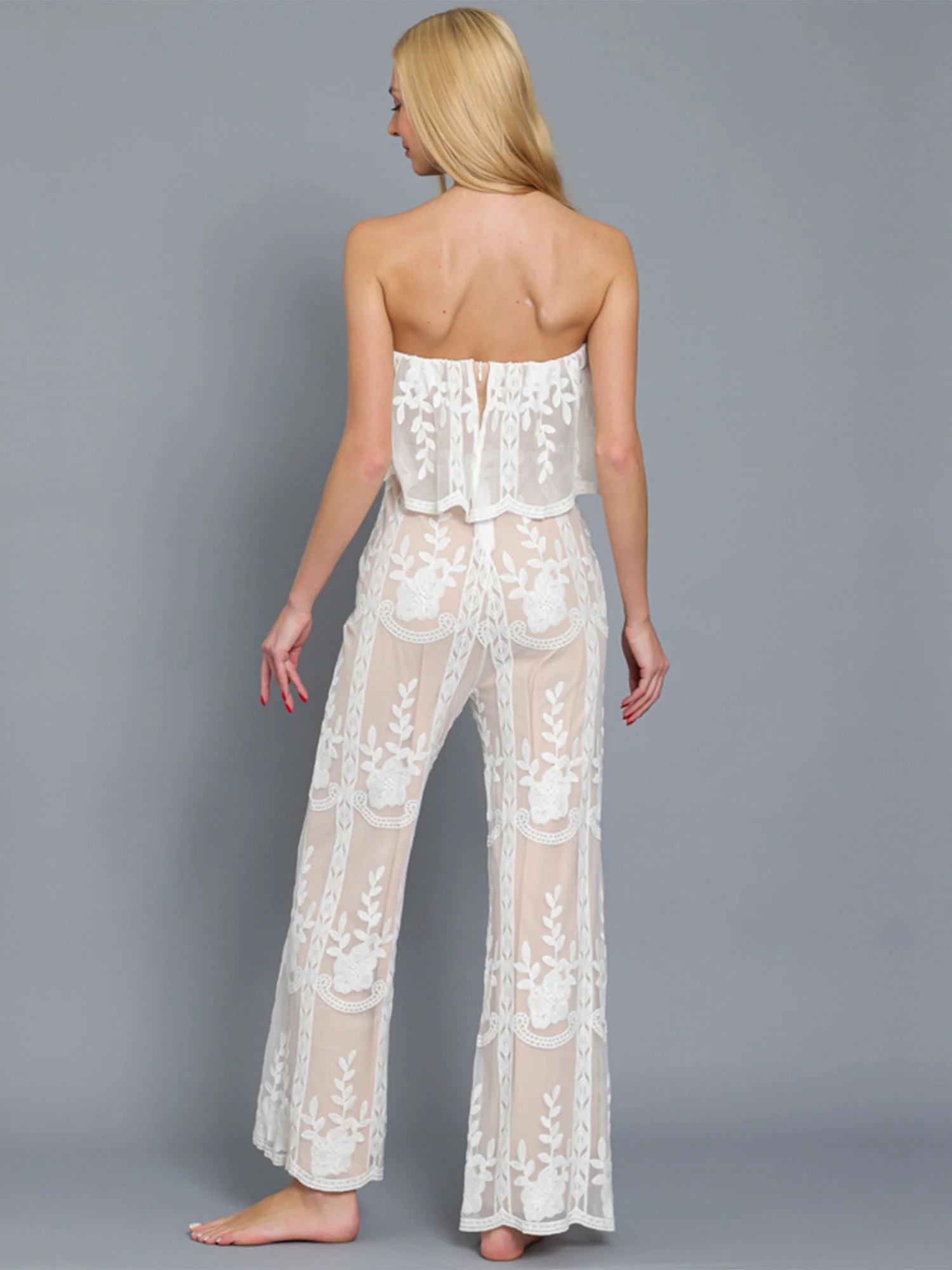 Aakaa Strapless Lace Jumpsuit - Brands We Love - Image 8