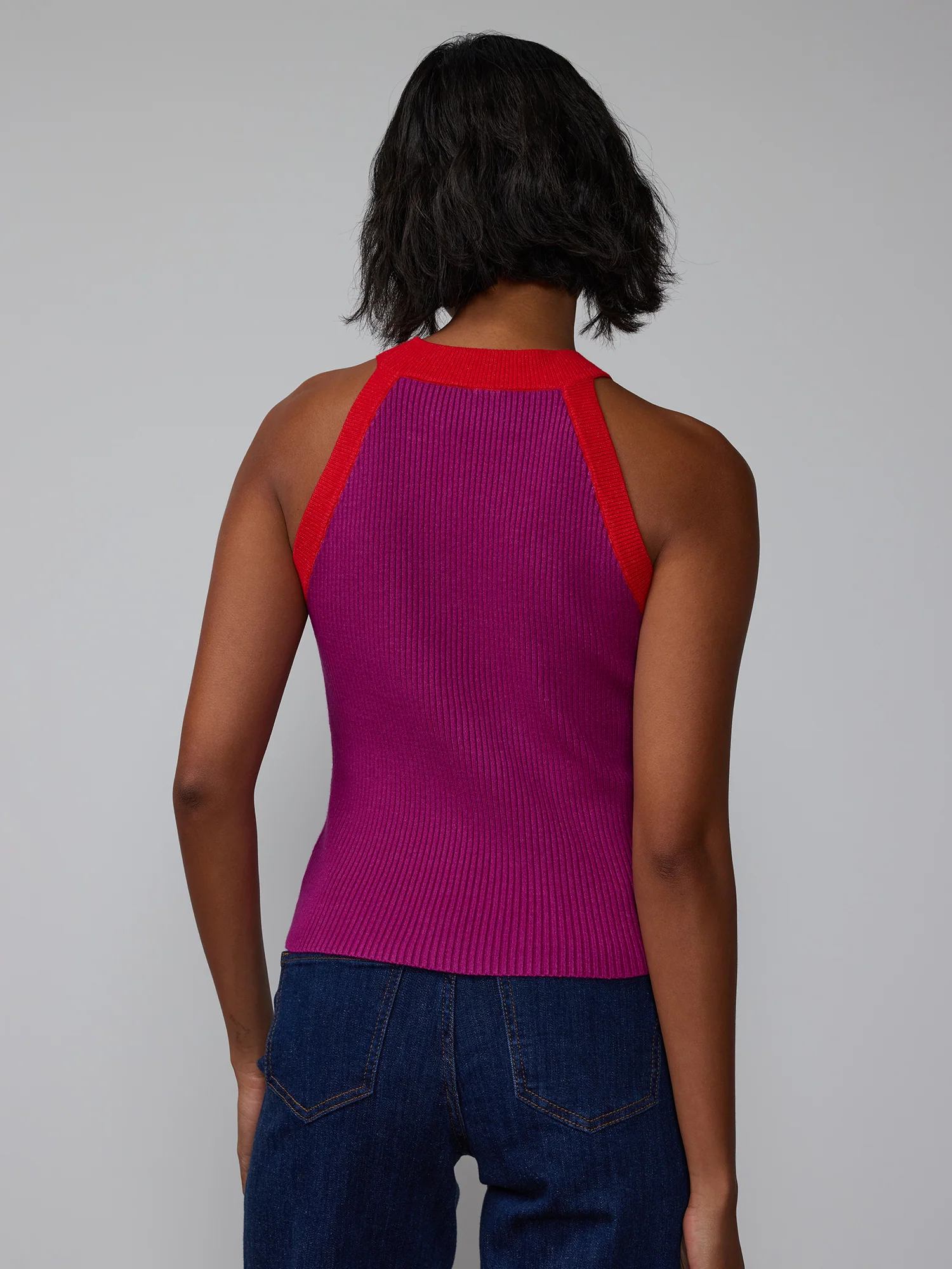 Sleeveless Racer Sweater Tank - Image 12