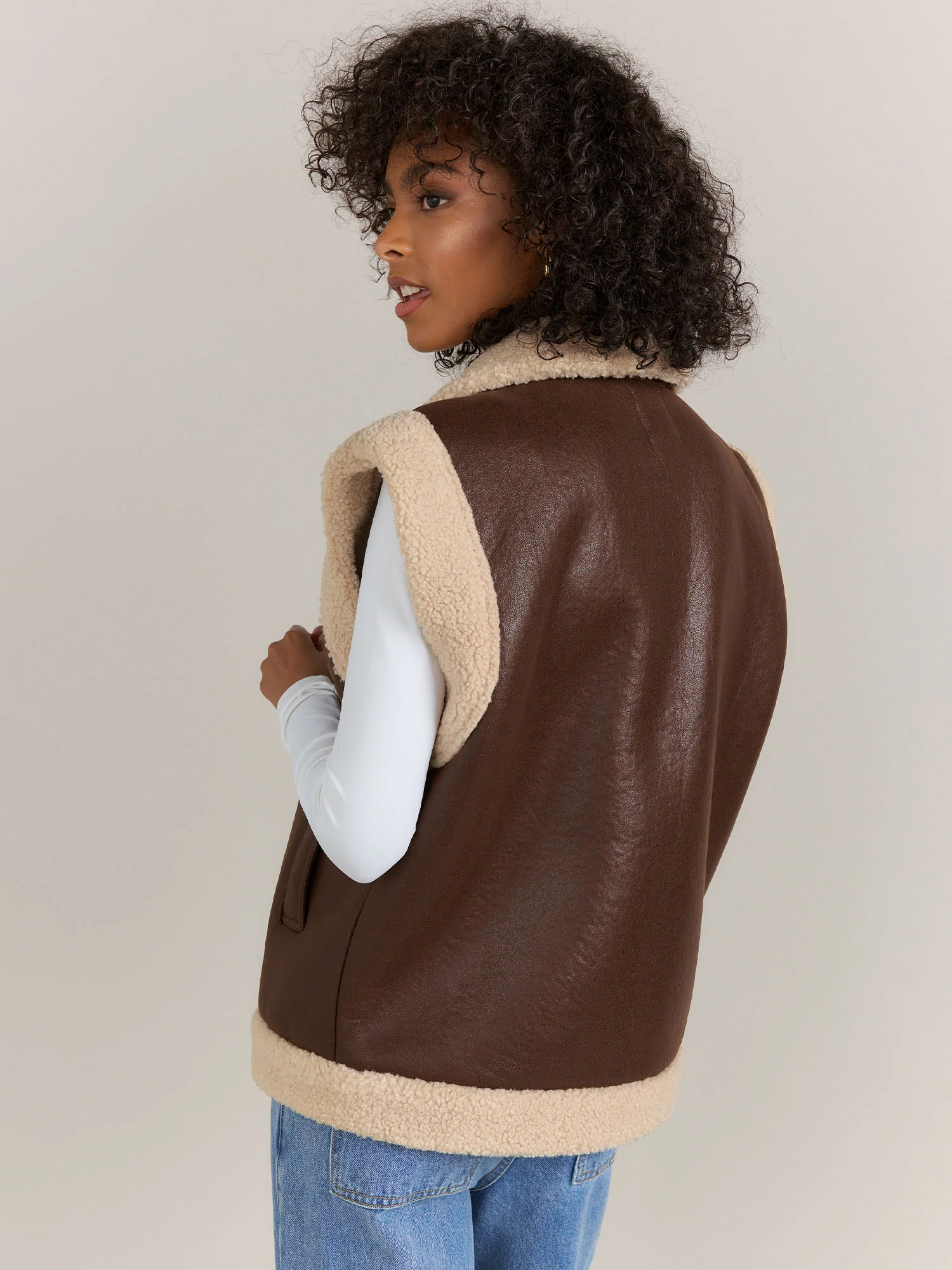 Gilli Sleeveless Sherpa Vest - Brands We Love - Image 3