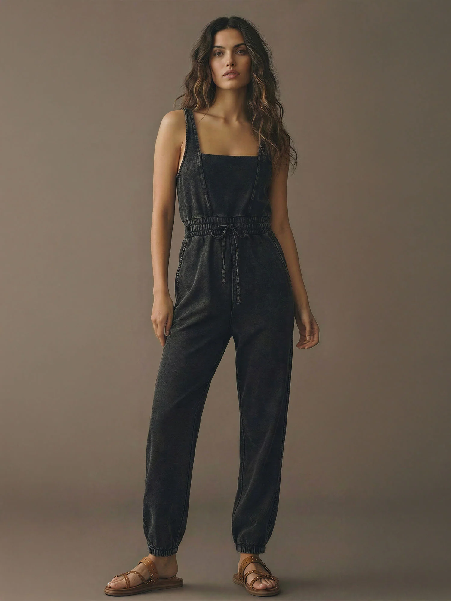 Square Neck Jumpsuit