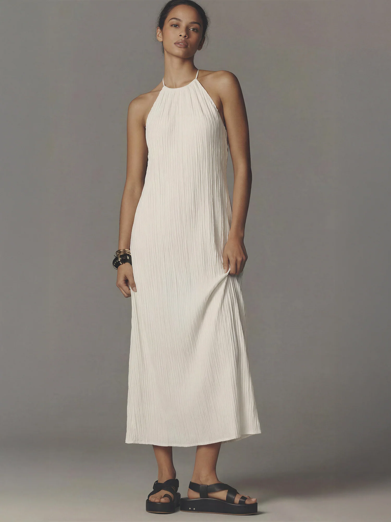 Tank Halter Midi Dress - Image 5