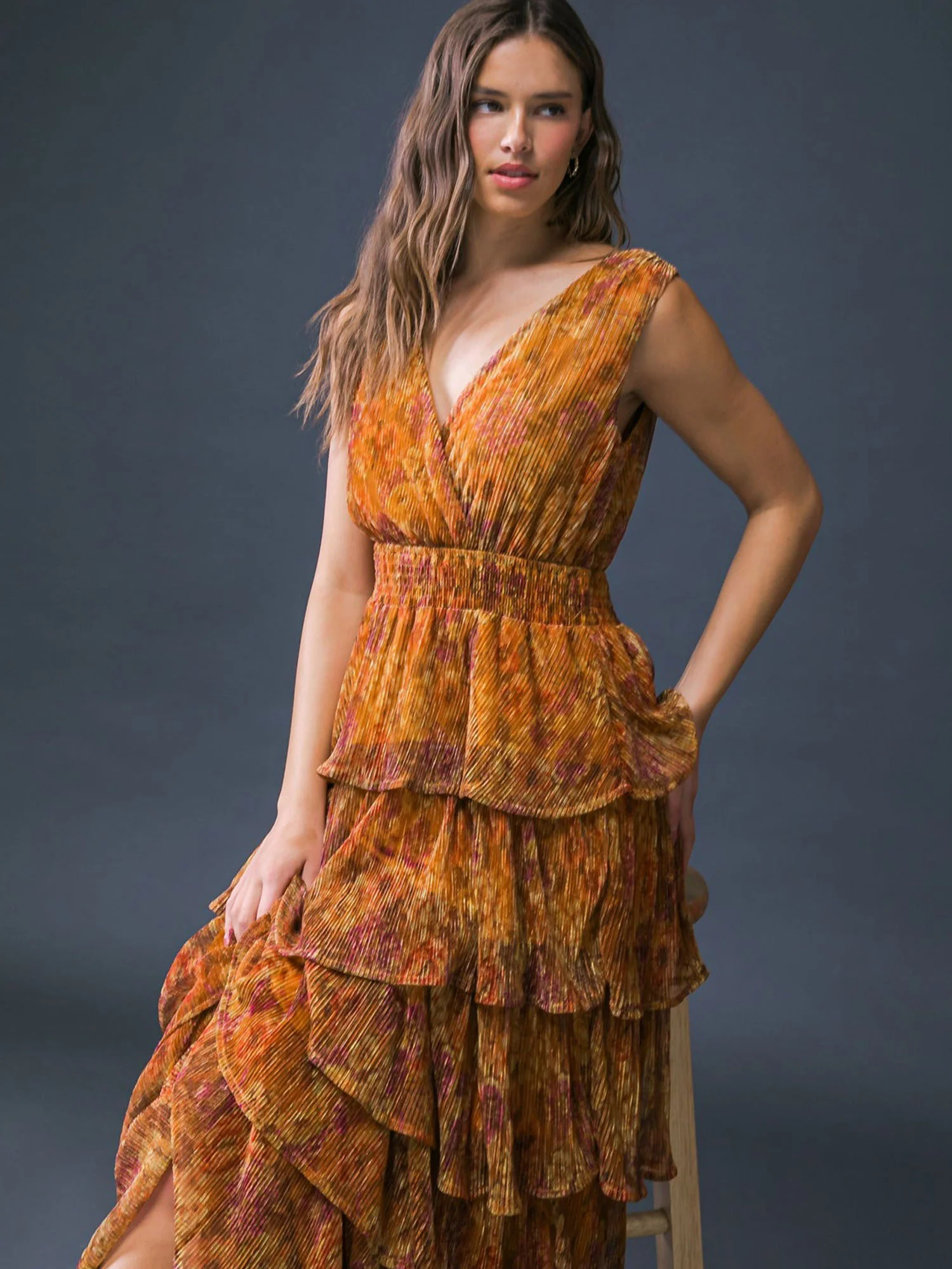 Flying Tomato Sleeveless Tiered Floral Maxi Dress - Brands We Love - Image 2