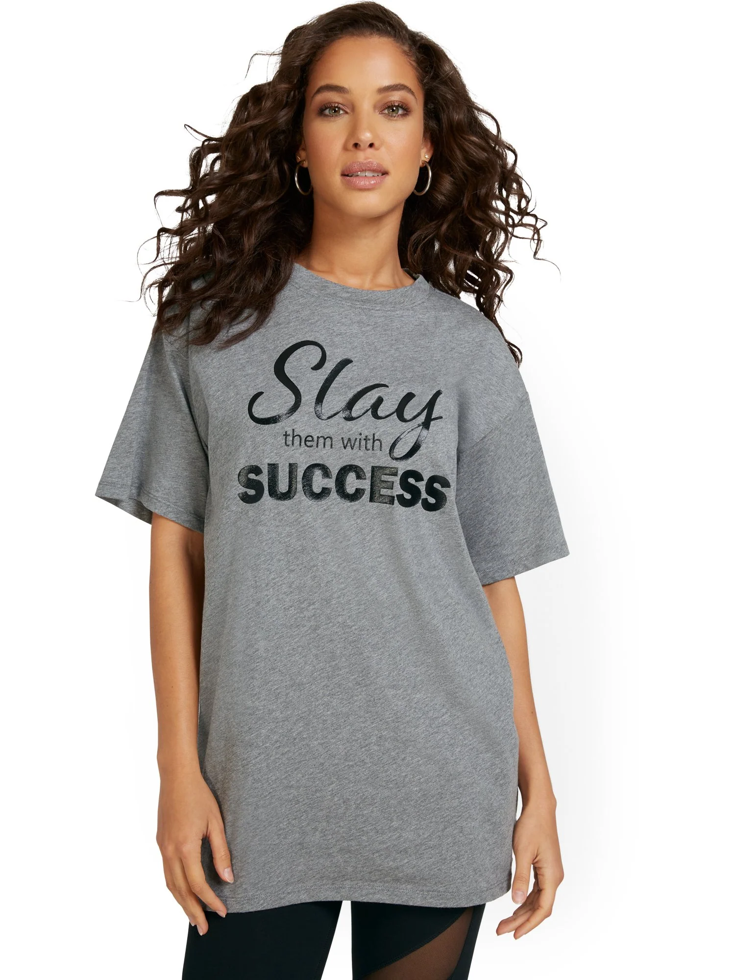 Slay Them Oversized Graphic Tee