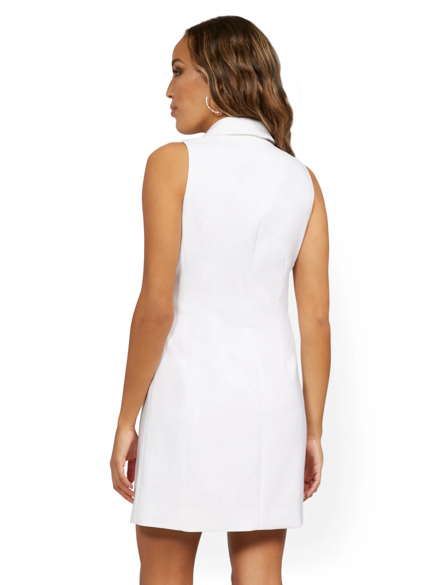 Sleeveless Blazer Mini Dress - Image 3
