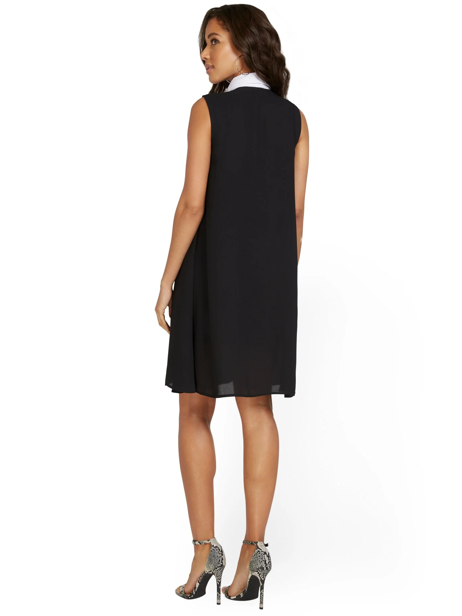 Sleeveless Bow-Front Dress - Image 3