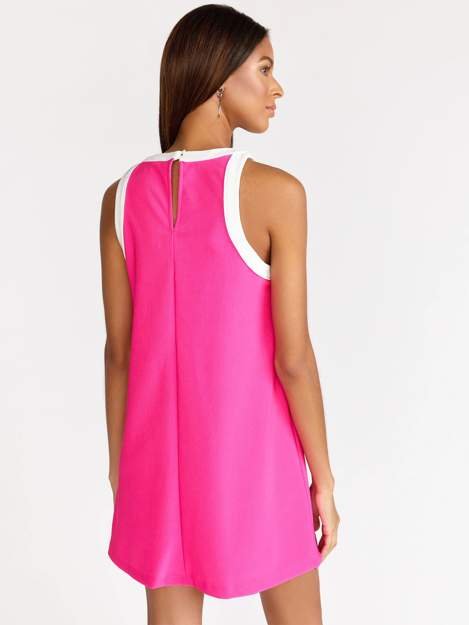 Sleeveless Colorblock Mini Dress - Fore - Image 4