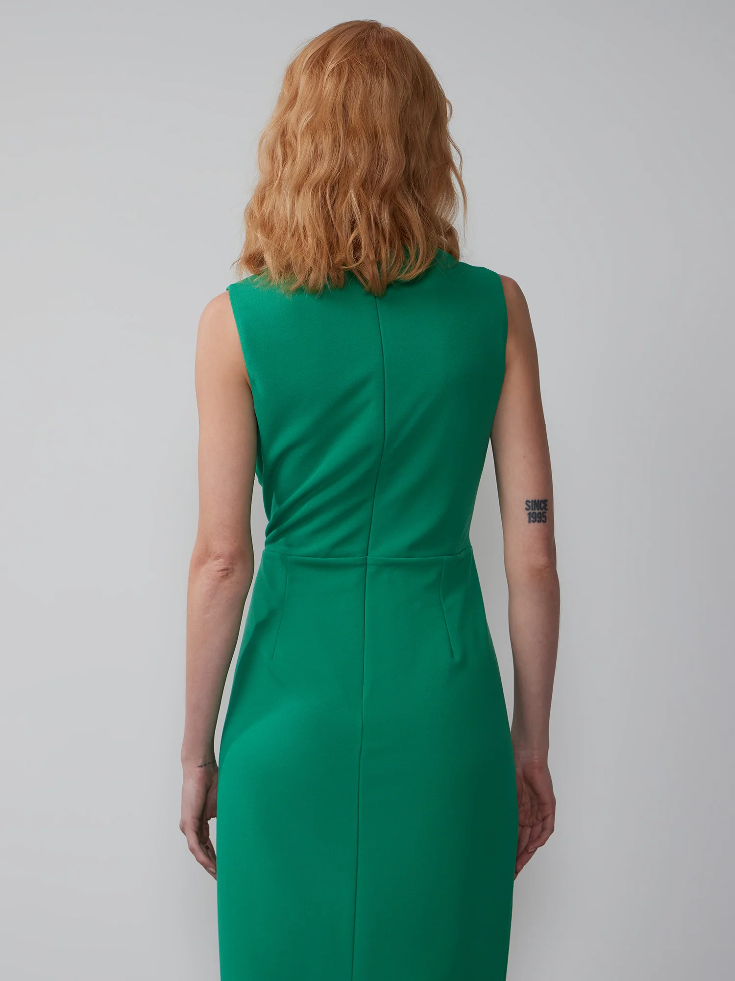Sleeveless Shoulder Cut Out Sheath Dress - Image 3