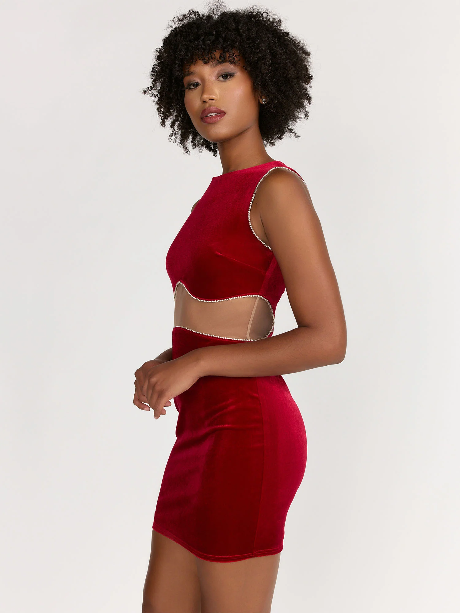 Lena Sleeveless Crystal Embellished Dress - Brands We Love - Image 3