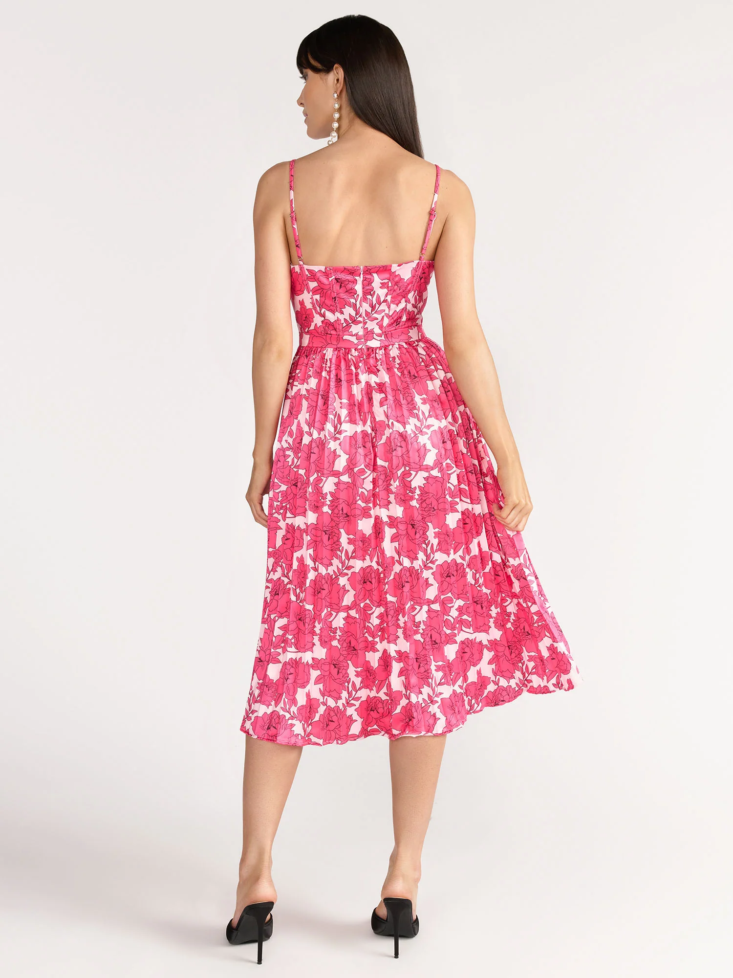 Lena Sleeveless Floral Sweetheart A-line Dress - Brands We Love - Image 4