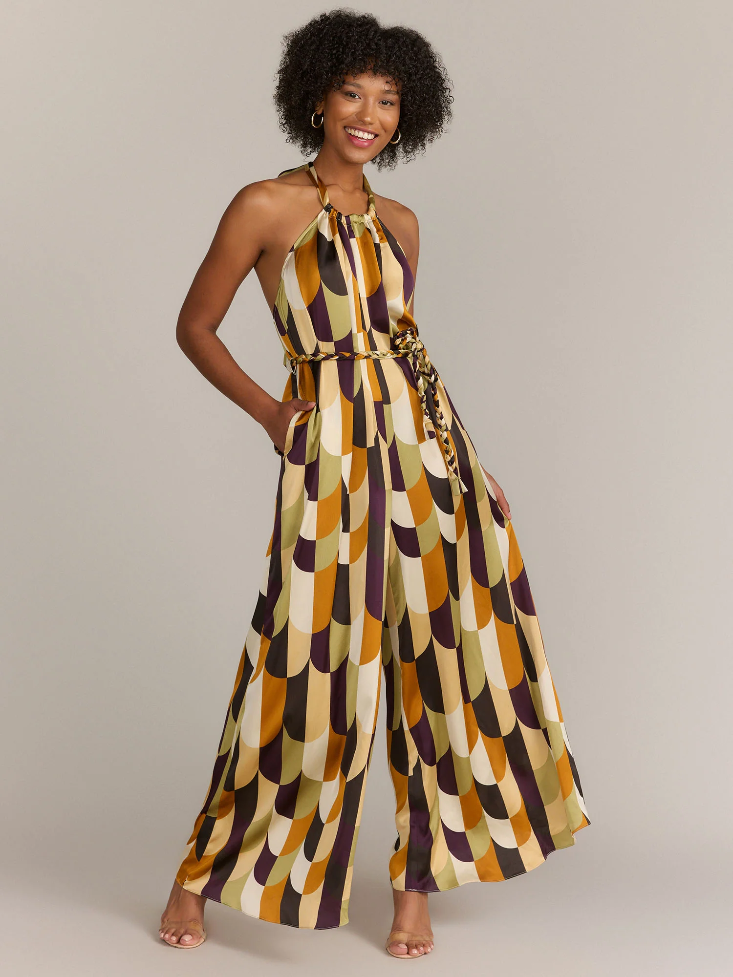 Aakaa Sleeveless Halter Neck Backless Jumpsuit - Brands We Love - Image 2
