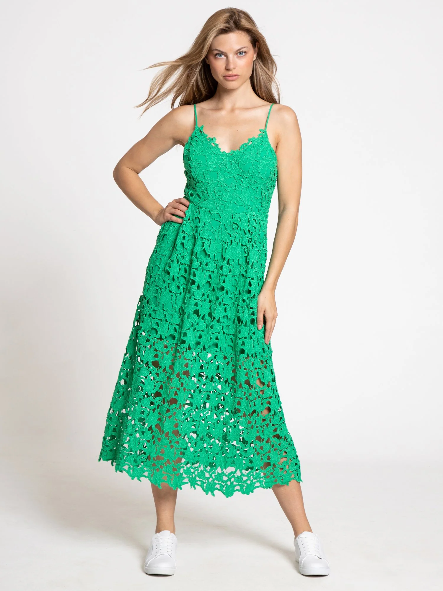 Endless Rose Sleeveless Lace Flare Midi Dress - Brands We Love - Image 7