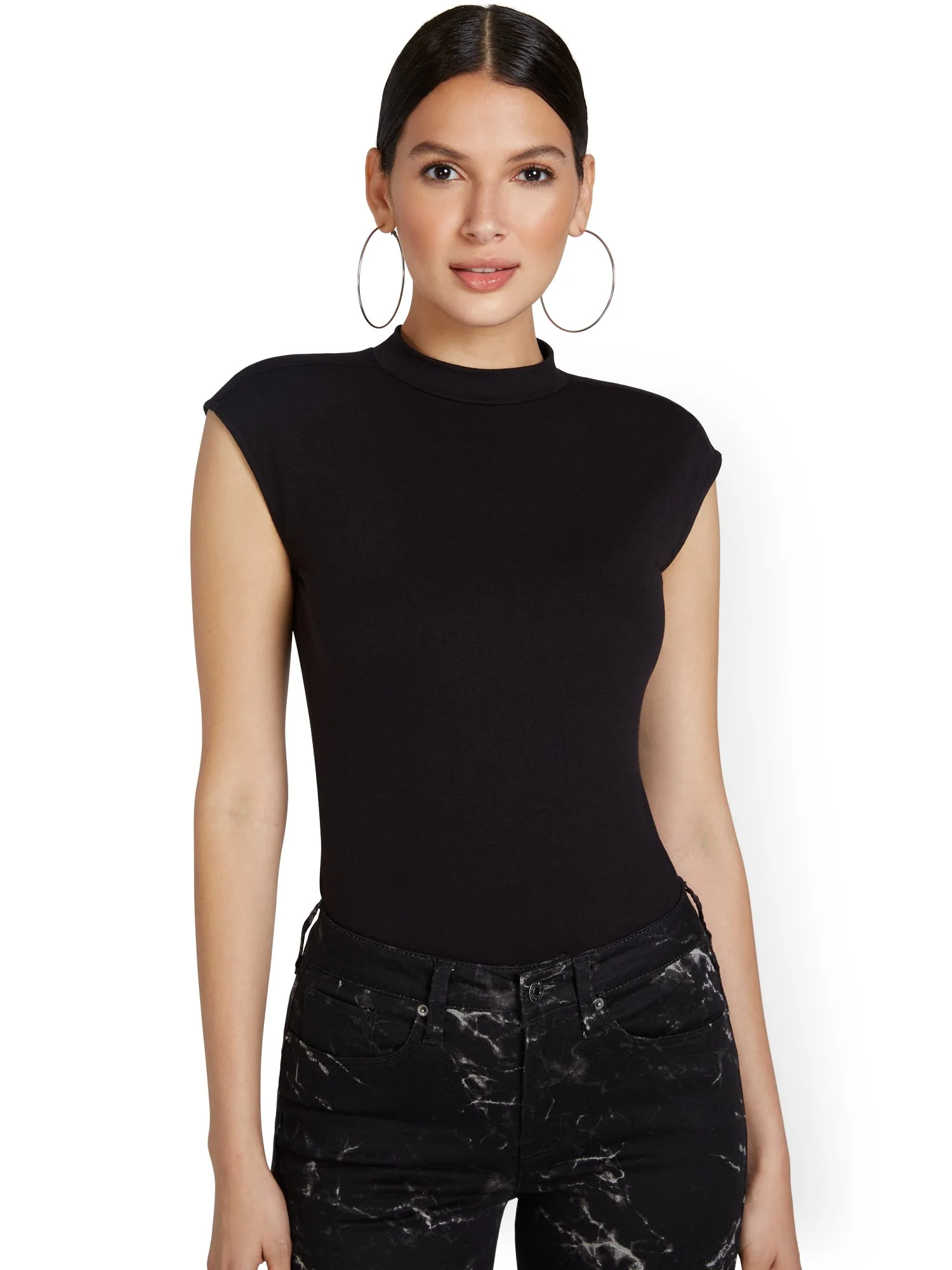 Sleeveless Muscle Bodysuit - Image 2