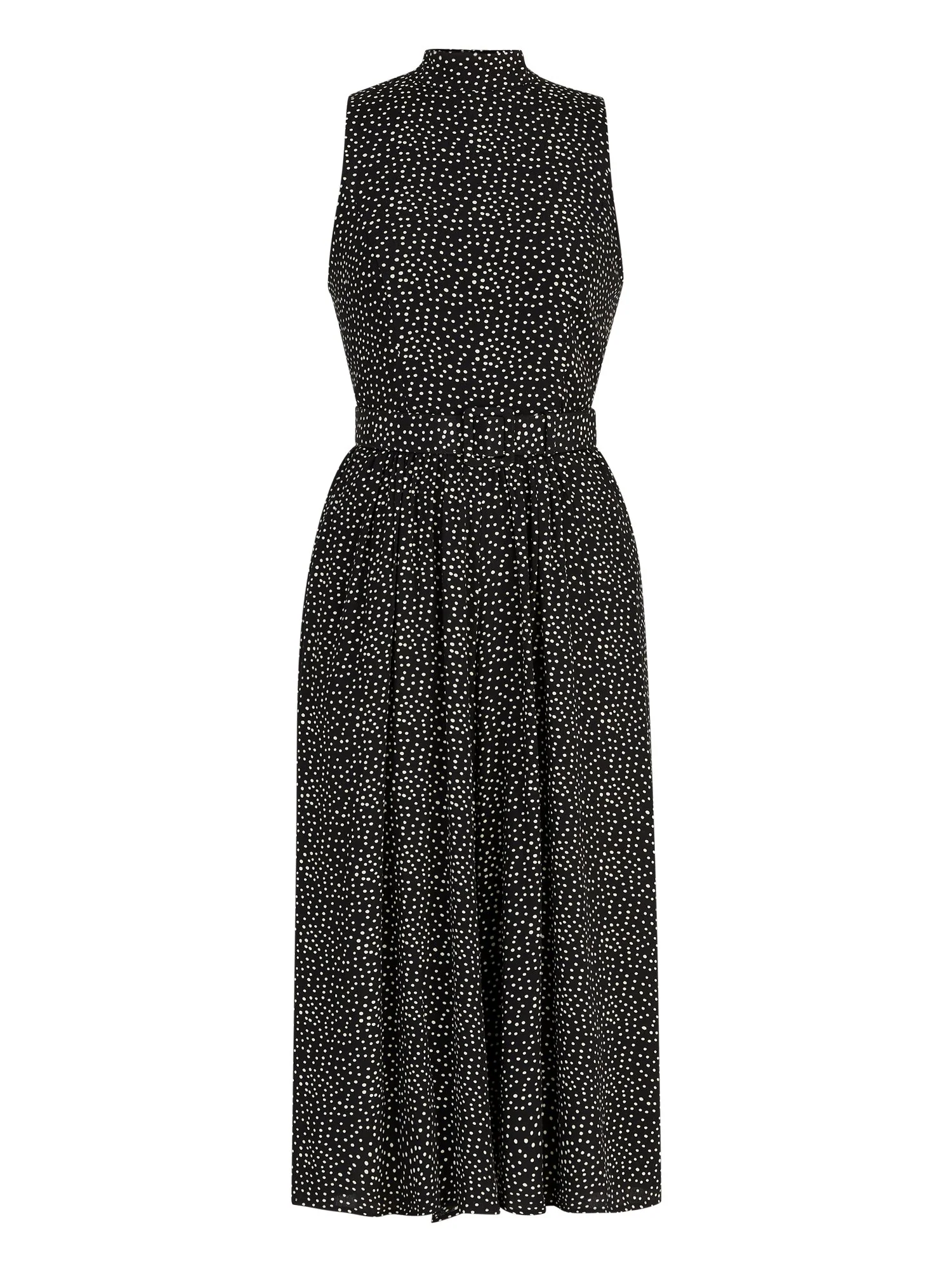 Sleeveless Polka-Dot Culotte Jumpsuit - The NY&C Legacy Collection - Image 2