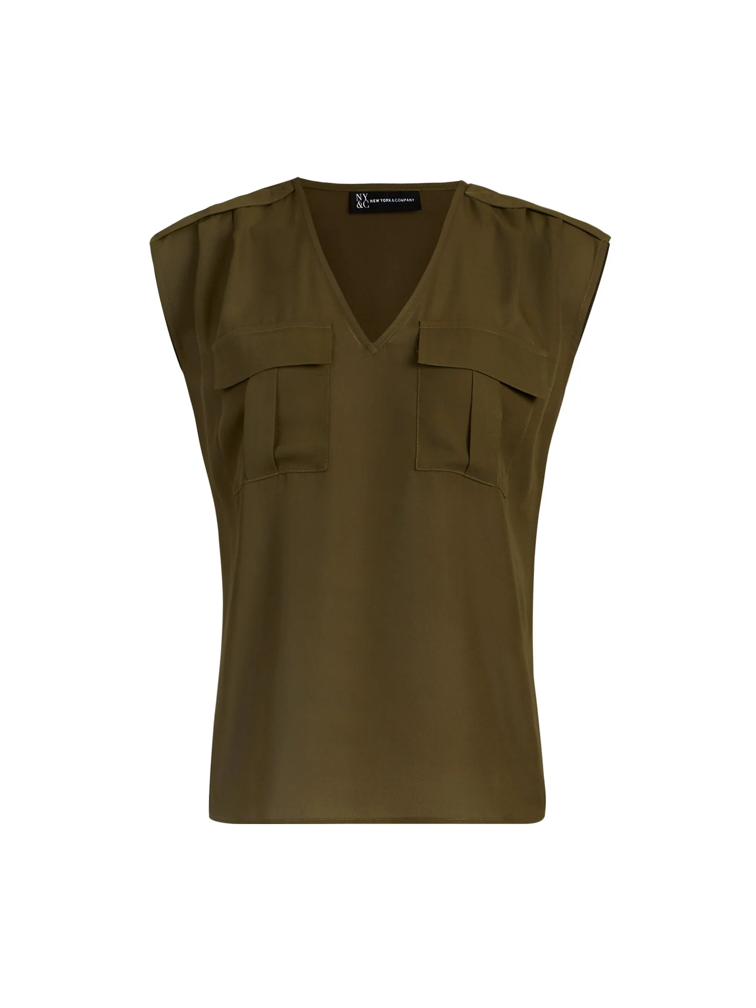 Sleeveless Pull-Over Utility Blouse - Image 4