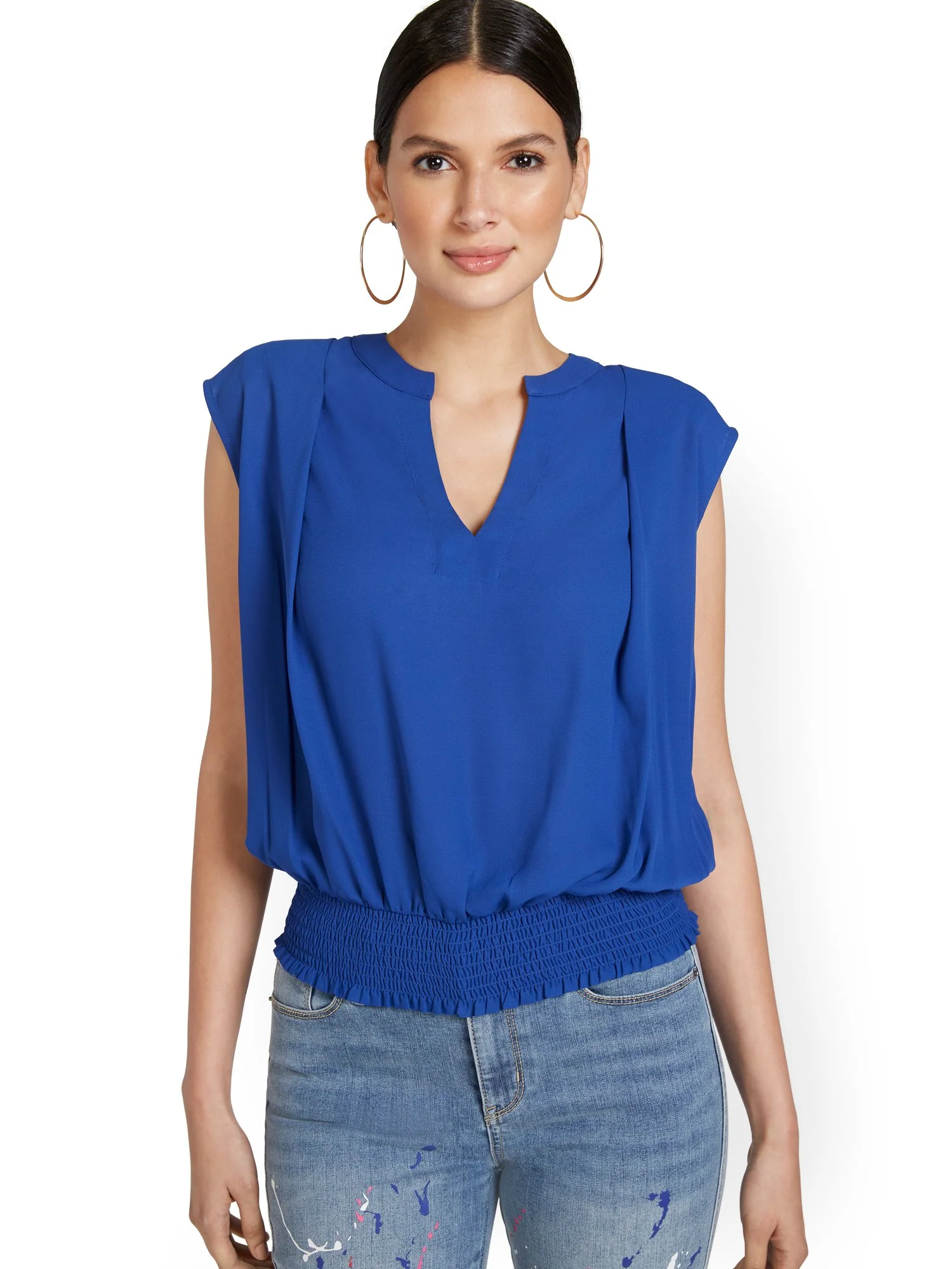 Sleeveless Smocked Top - Image 6