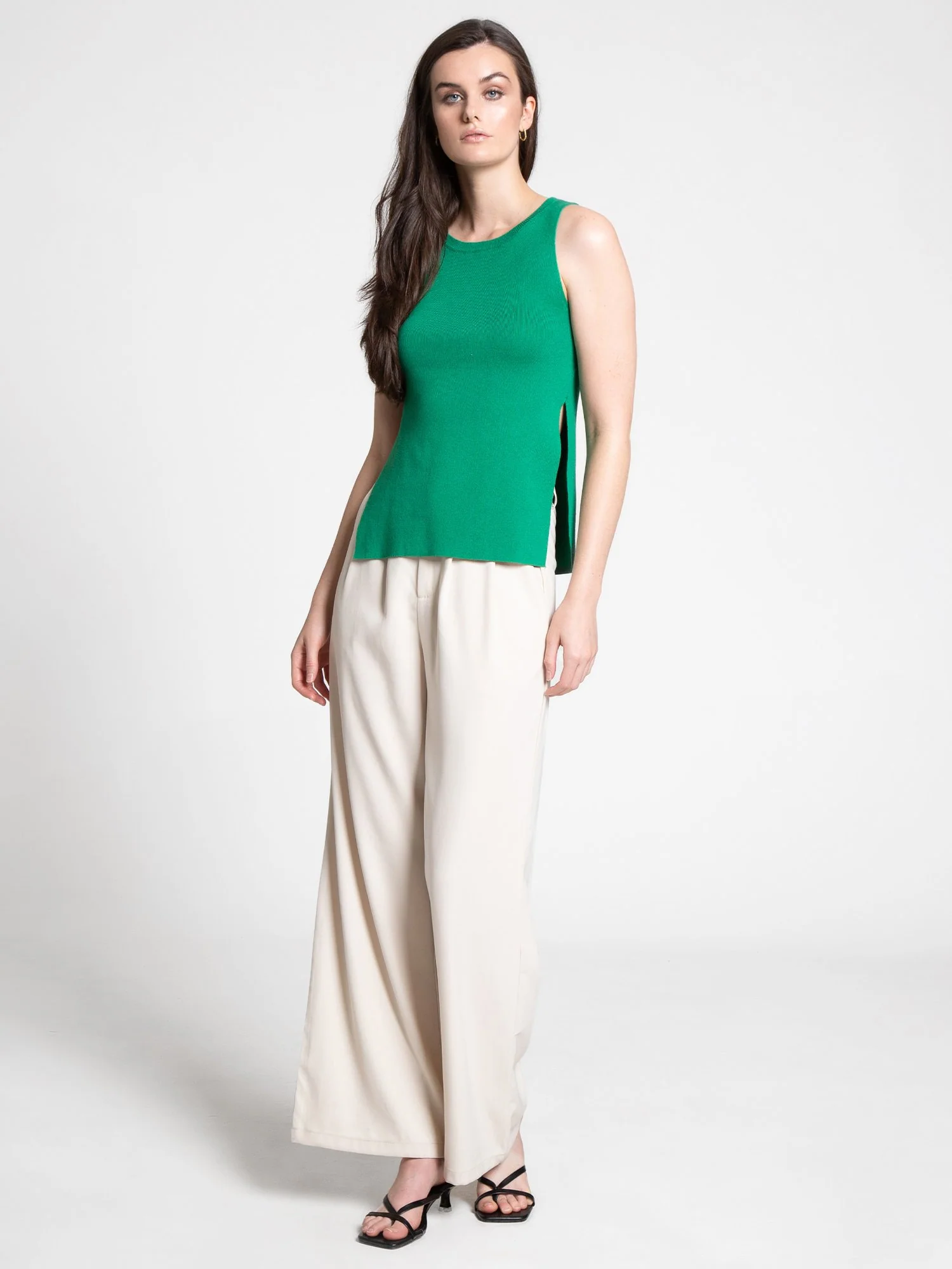 Sleeveless Sweater Tank Top - Crescent - Image 8