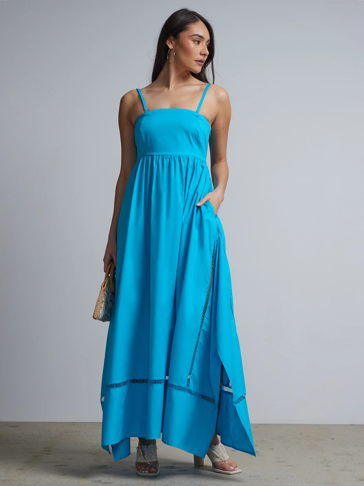 Slit-Hem Maxi Dress